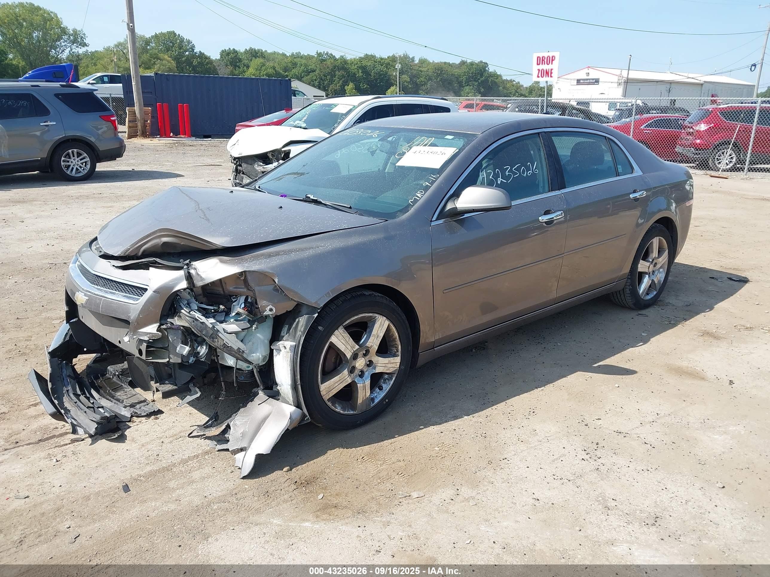 2012 Chevrolet Malibu 1lt Tan vin: 1G1ZC5E07CF255355