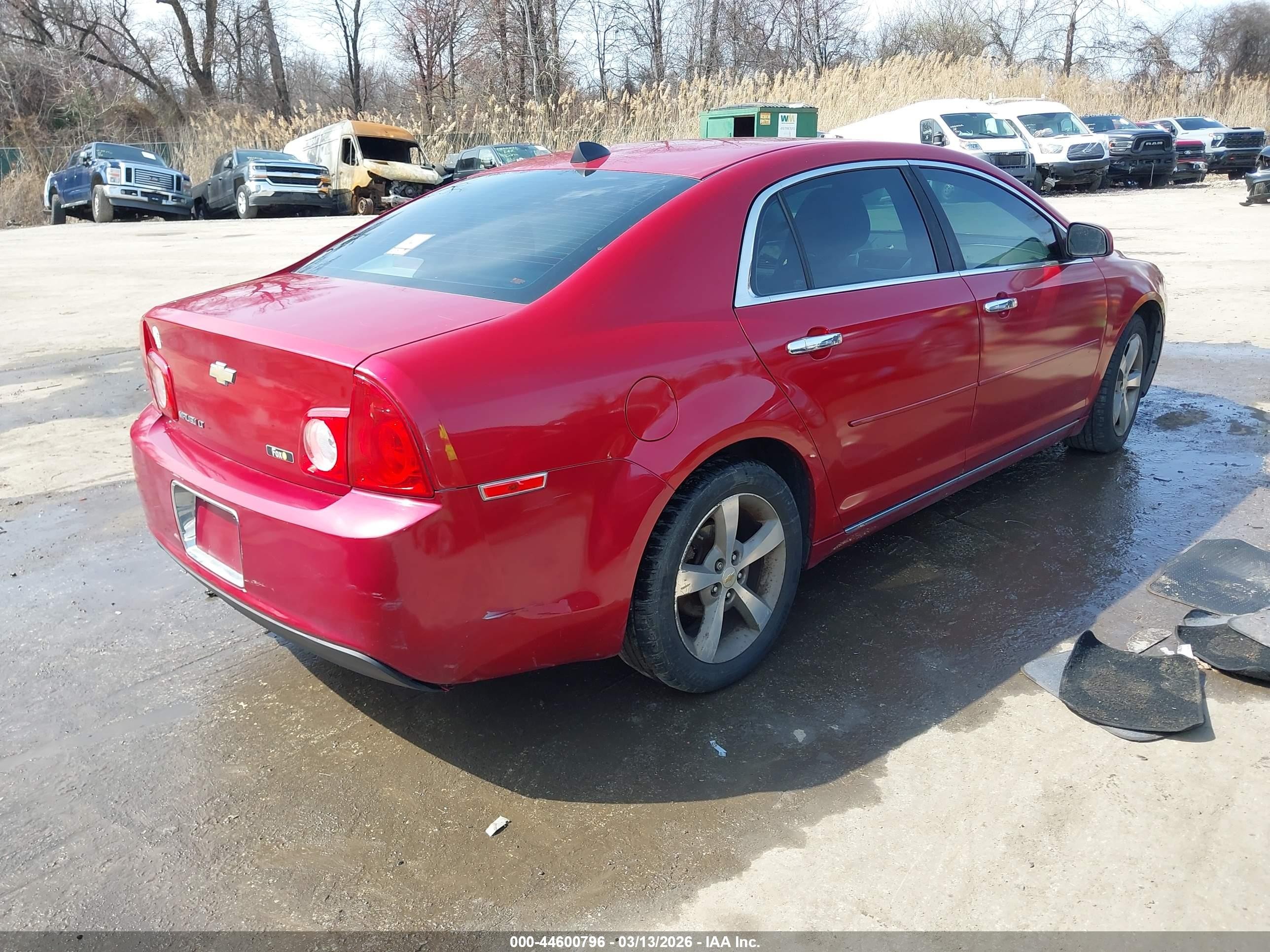 2012 Chevrolet Malibu 1lt Red vin: 1G1ZC5E07CF280479