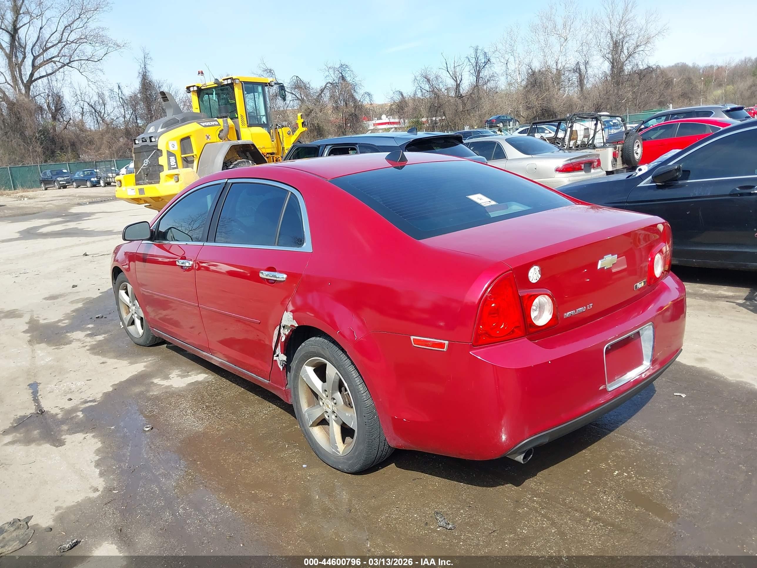 2012 Chevrolet Malibu 1lt Red vin: 1G1ZC5E07CF280479