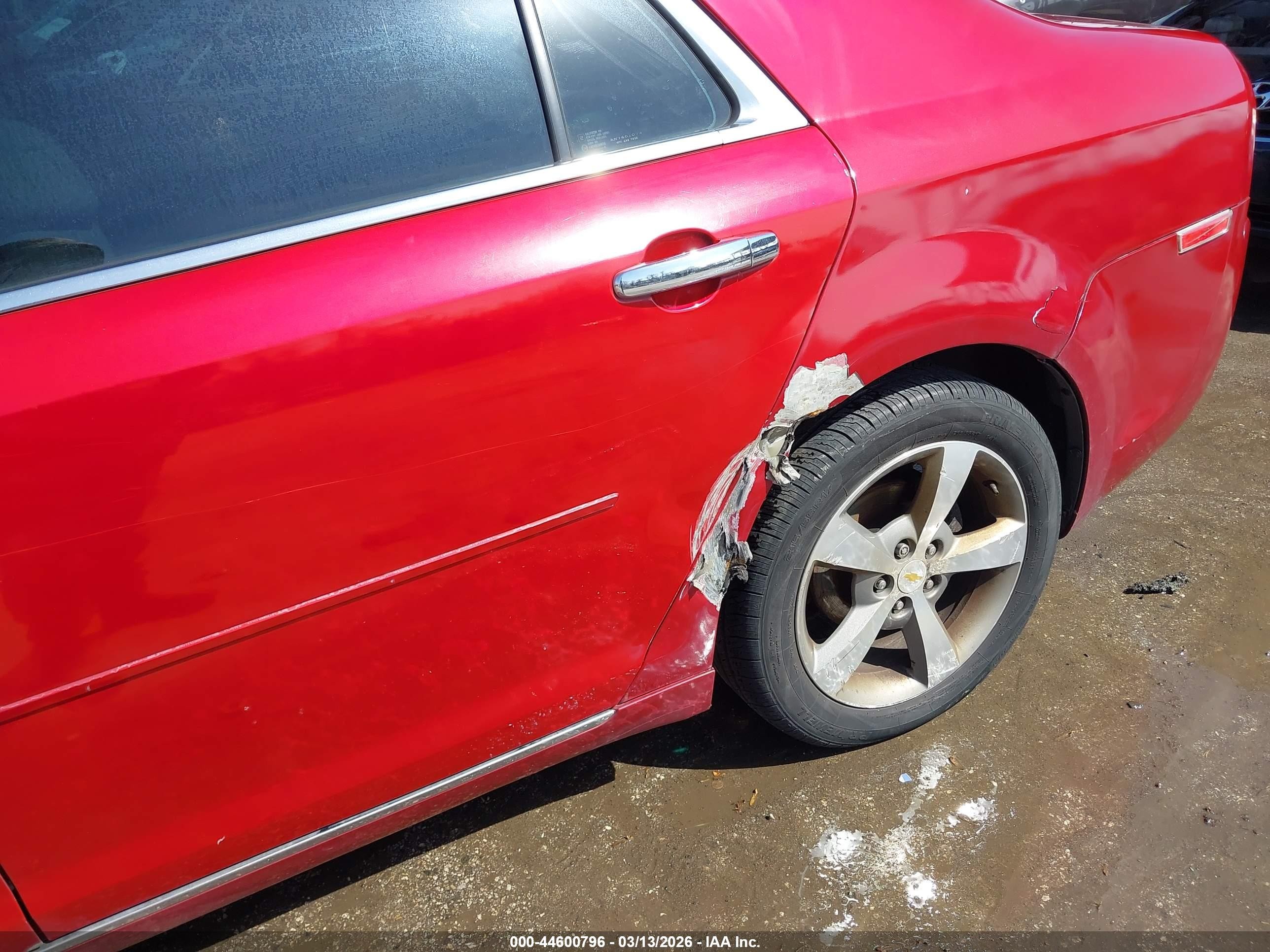2012 Chevrolet Malibu 1lt Red vin: 1G1ZC5E07CF280479