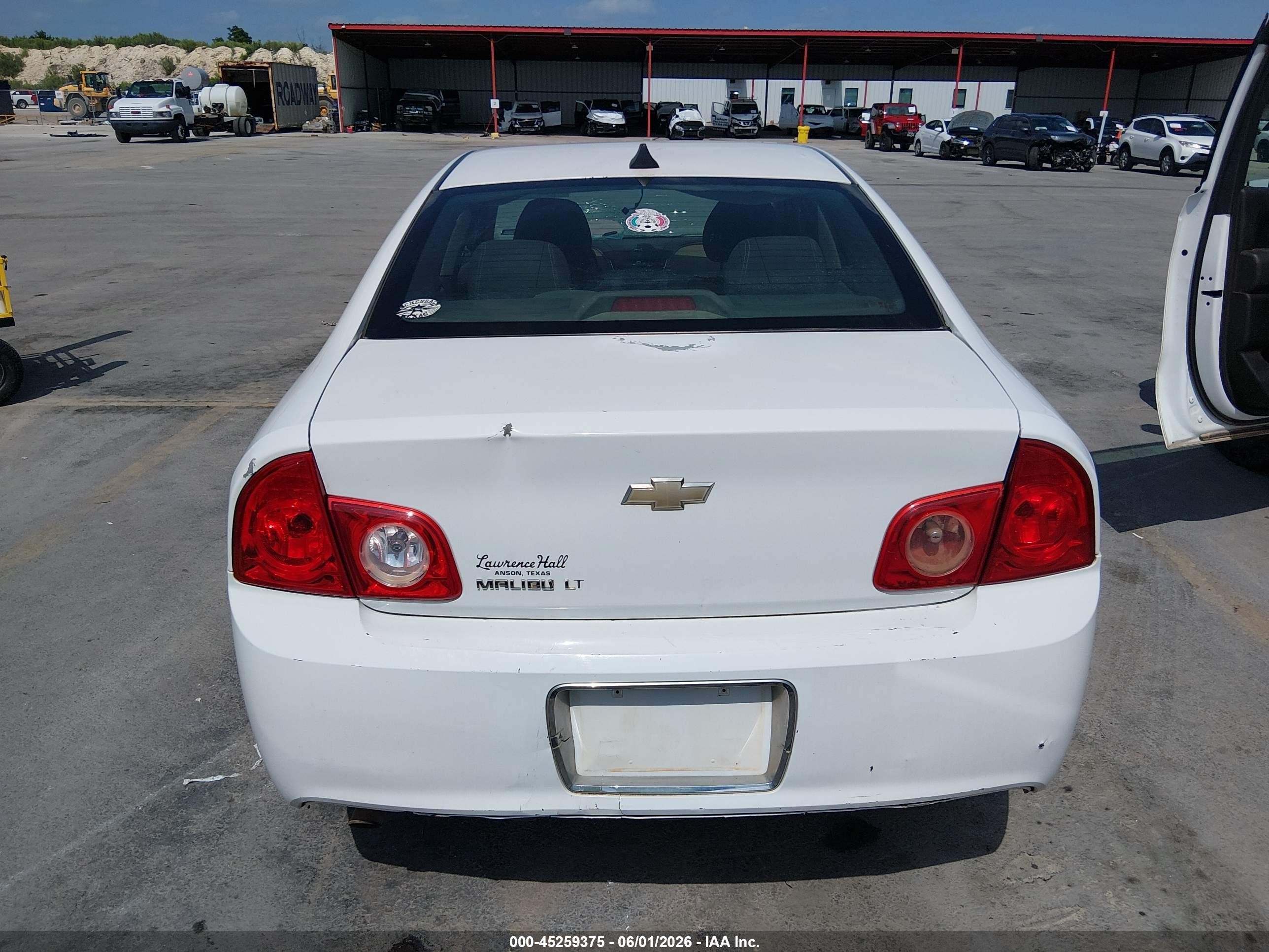 2012 Chevrolet Malibu 1lt Белый vin: 1G1ZC5E07CF329311