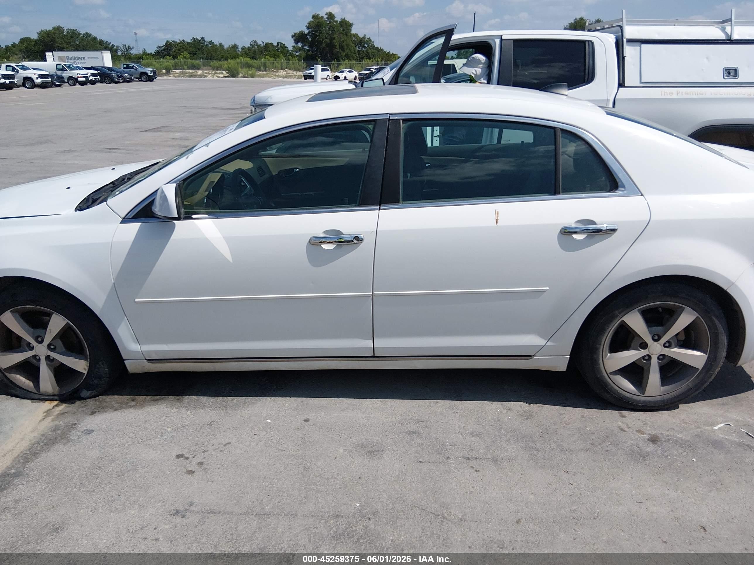 2012 Chevrolet Malibu 1lt Белый vin: 1G1ZC5E07CF329311