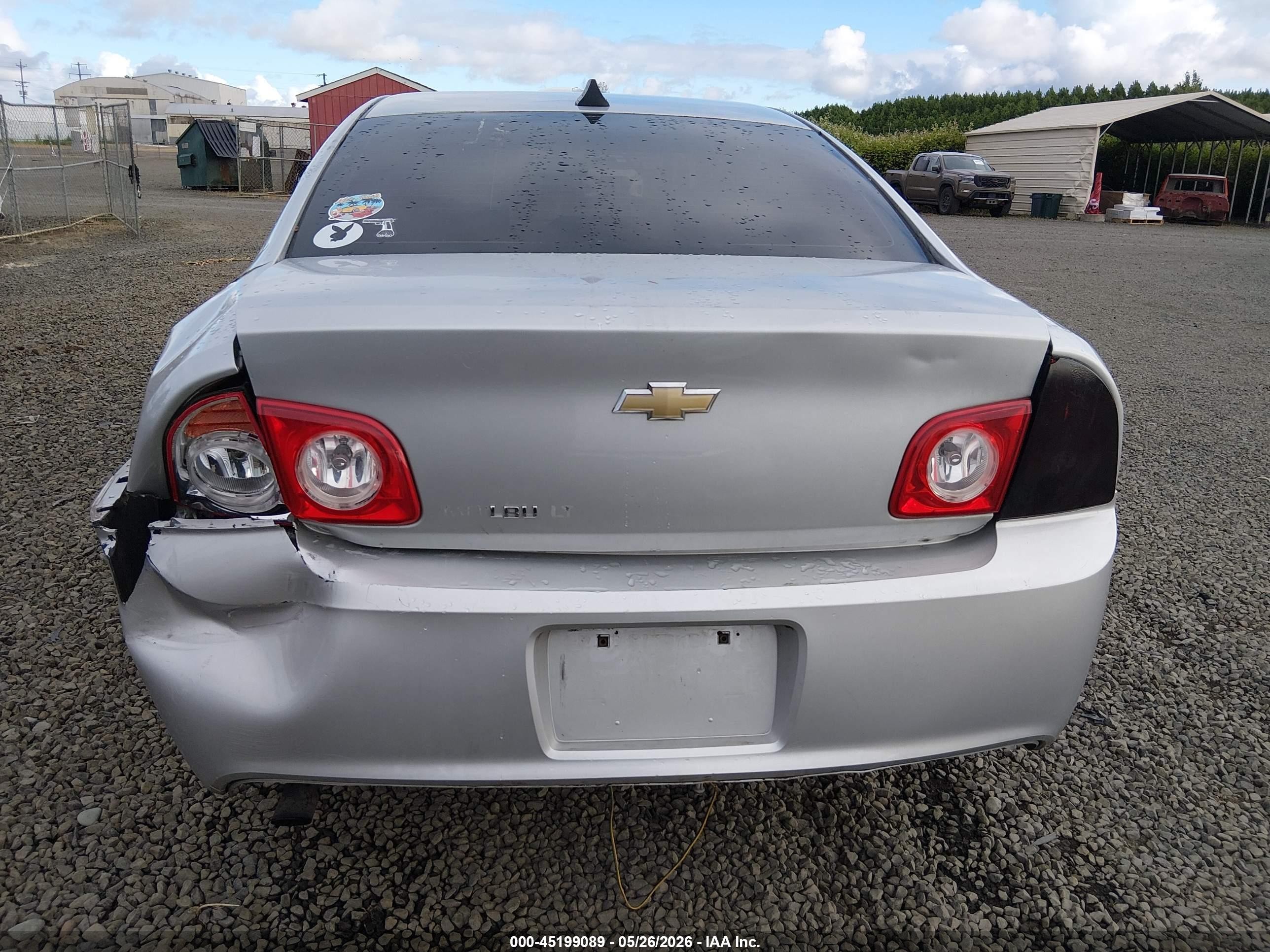 2012 Chevrolet Malibu 1lt Silver vin: 1G1ZC5E07CF386141