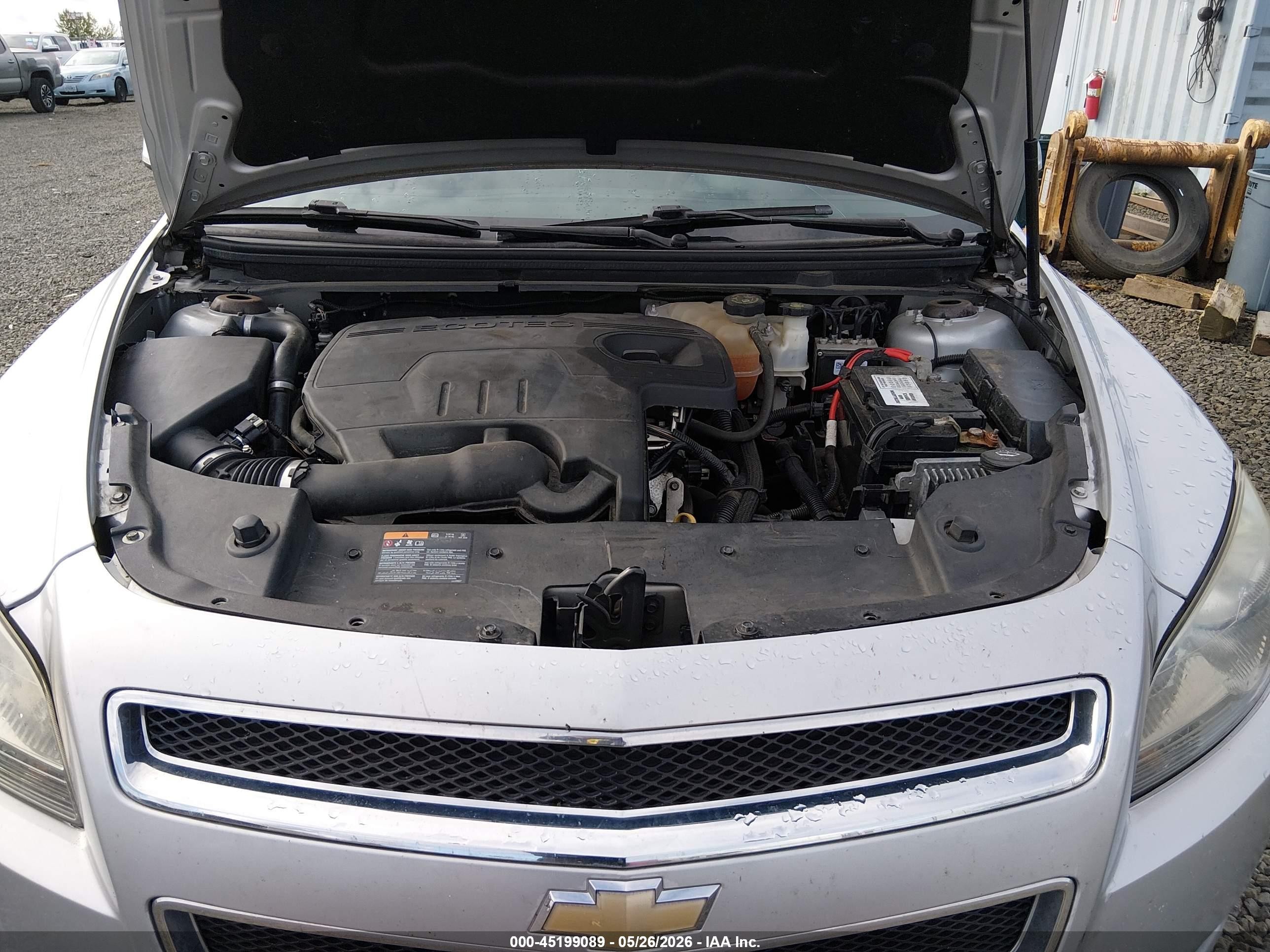 2012 Chevrolet Malibu 1lt Silver vin: 1G1ZC5E07CF386141
