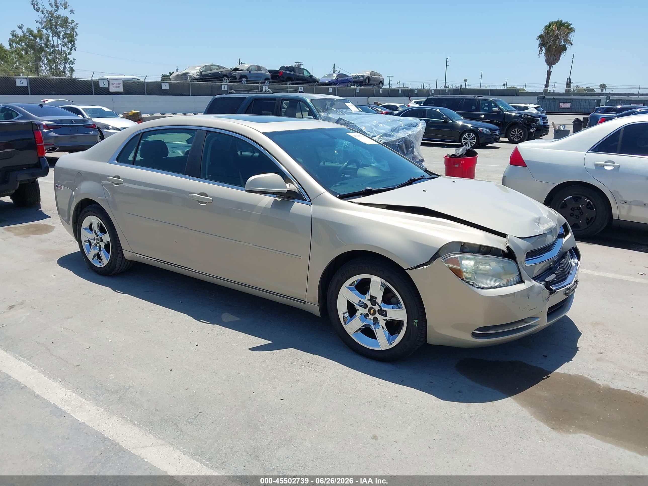 2010 Chevrolet Malibu Lt Cream vin: 1G1ZC5E08AF246676