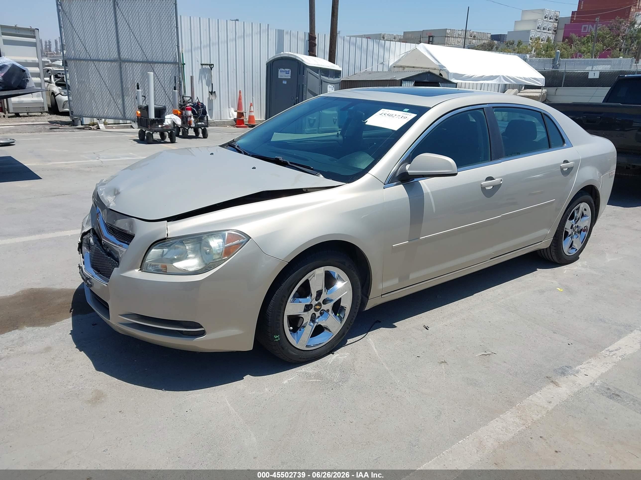 2010 Chevrolet Malibu Lt Cream vin: 1G1ZC5E08AF246676