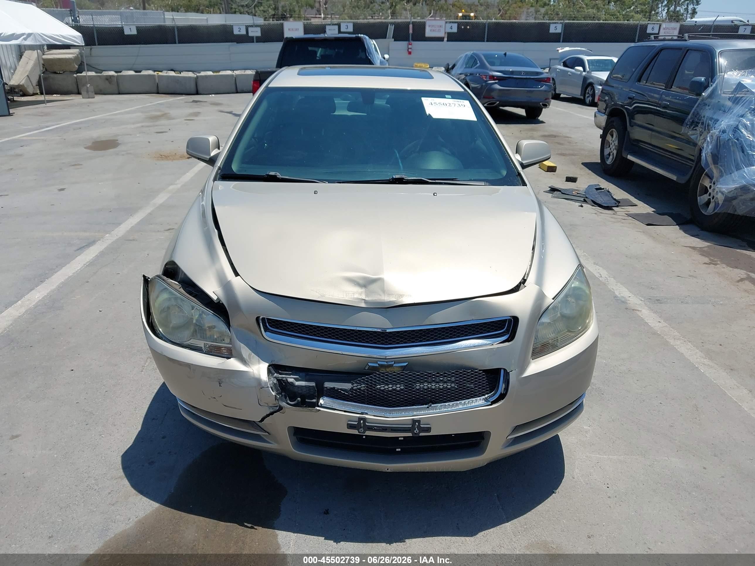 2010 Chevrolet Malibu Lt Cream vin: 1G1ZC5E08AF246676