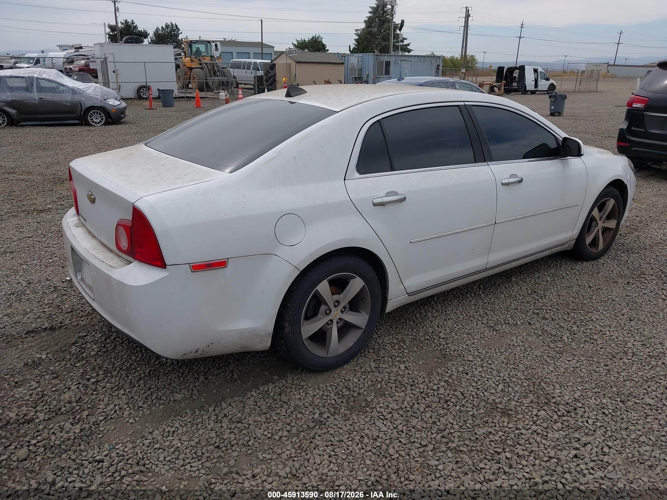 2012 Chevrolet Malibu 1lt White vin: 1G1ZC5E08CF101866