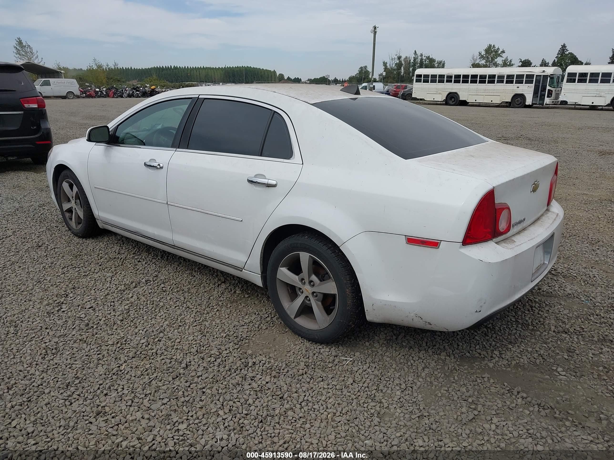 2012 Chevrolet Malibu 1lt White vin: 1G1ZC5E08CF101866