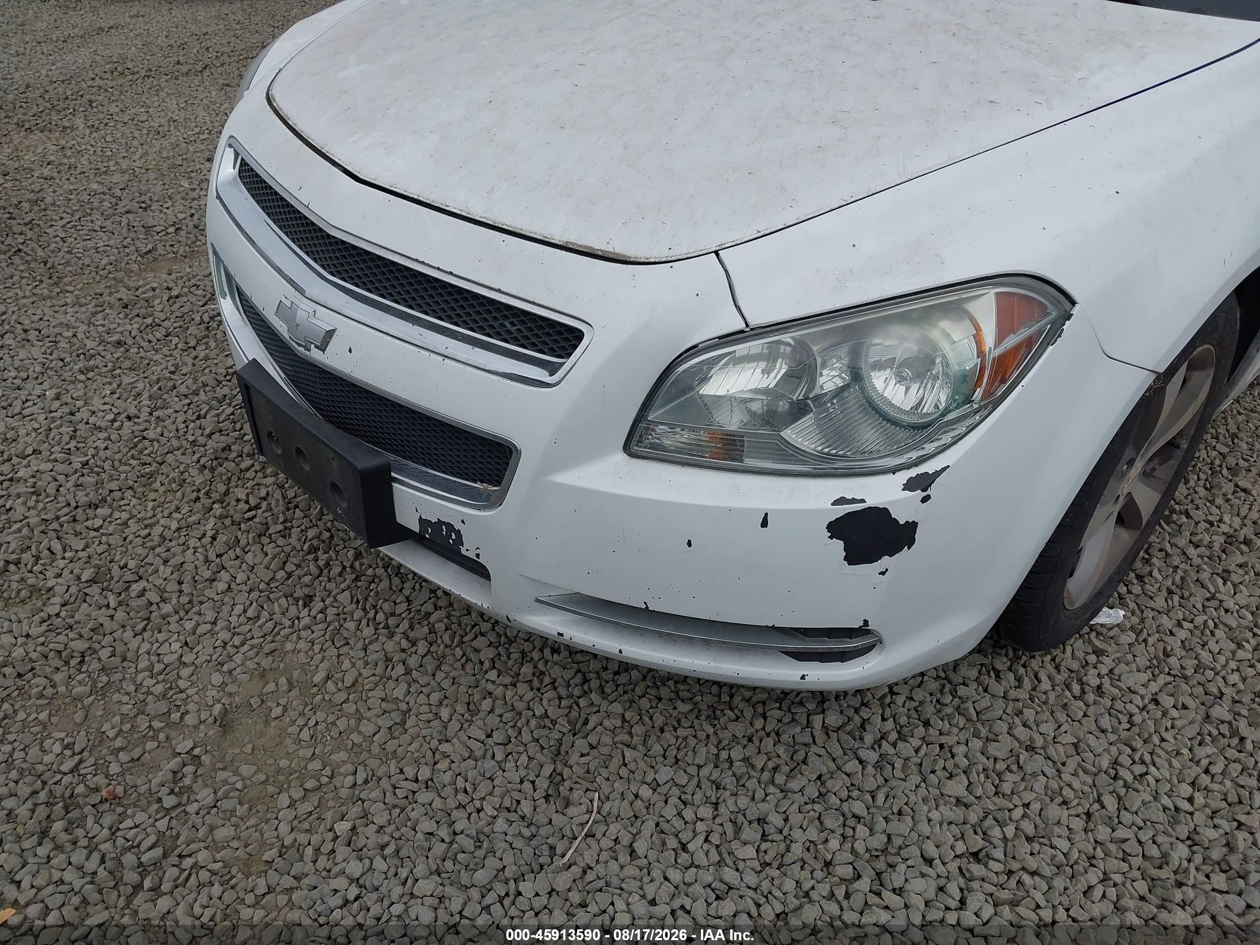 2012 Chevrolet Malibu 1lt White vin: 1G1ZC5E08CF101866