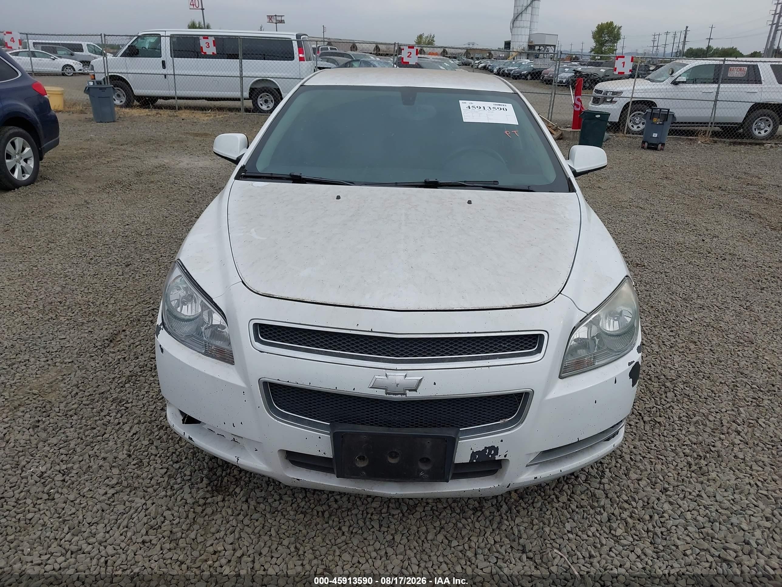 2012 Chevrolet Malibu 1lt White vin: 1G1ZC5E08CF101866