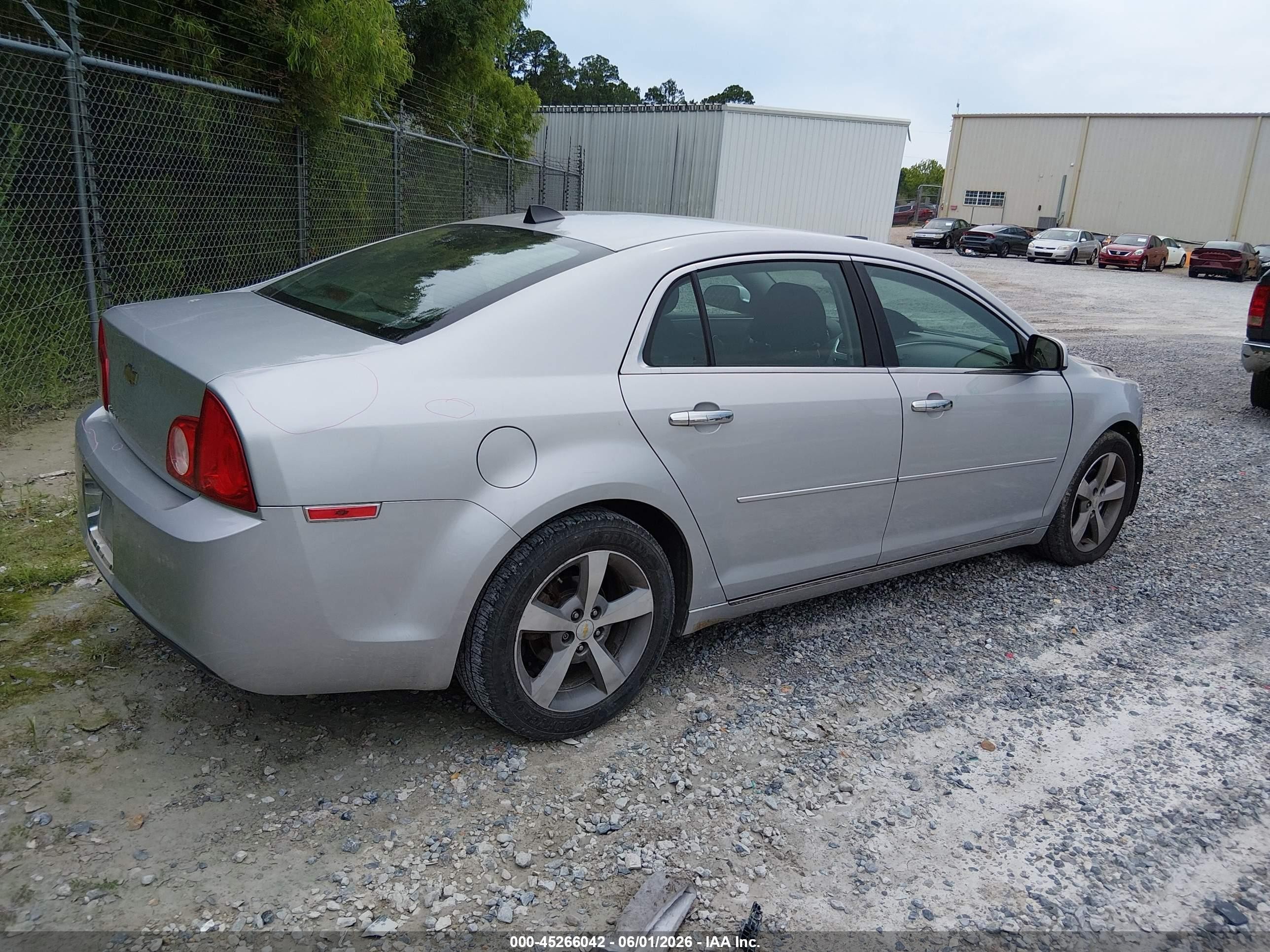 2012 Chevrolet Malibu 1lt Silver vin: 1G1ZC5E08CF101981
