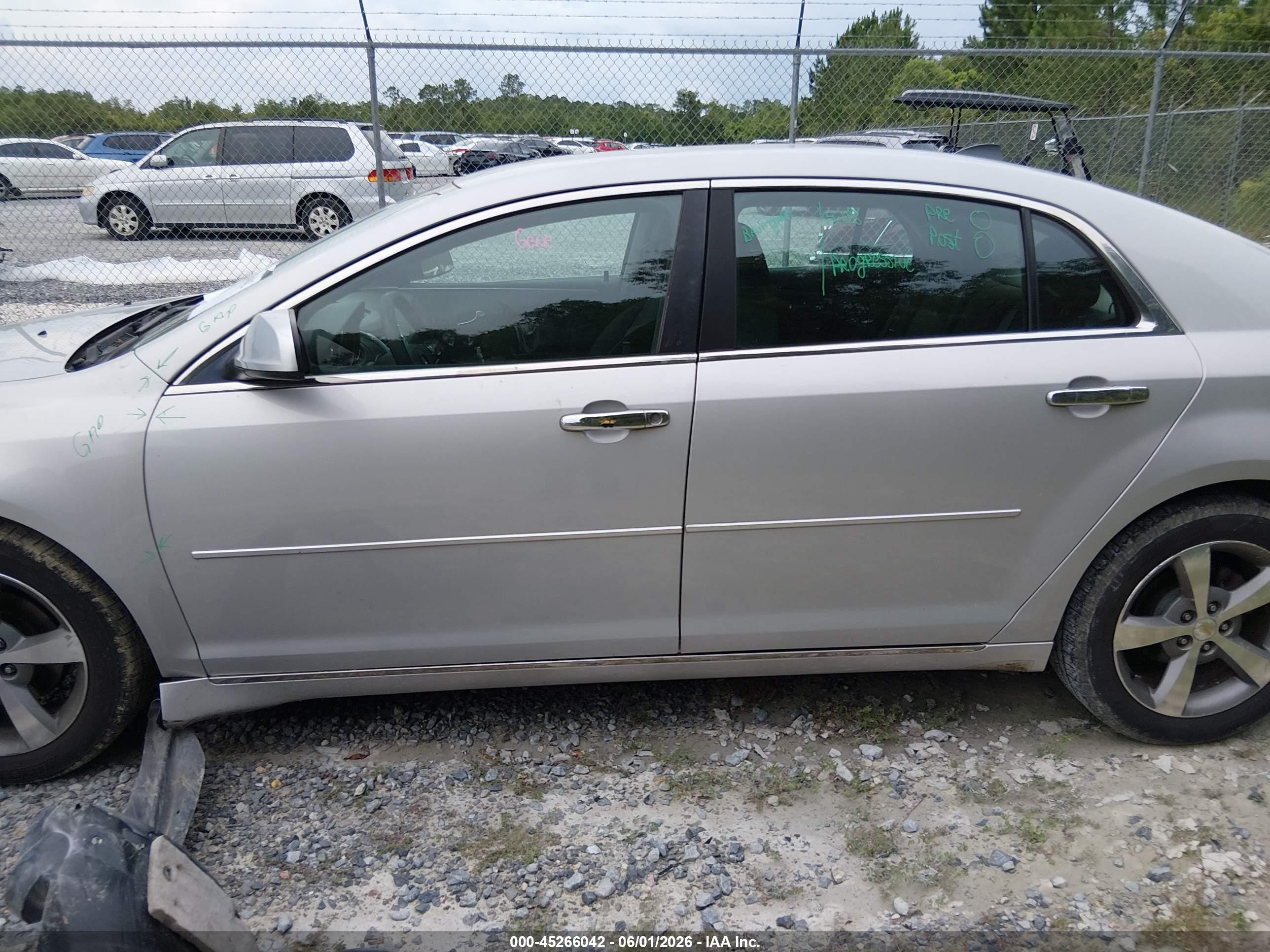 2012 Chevrolet Malibu 1lt Silver vin: 1G1ZC5E08CF101981