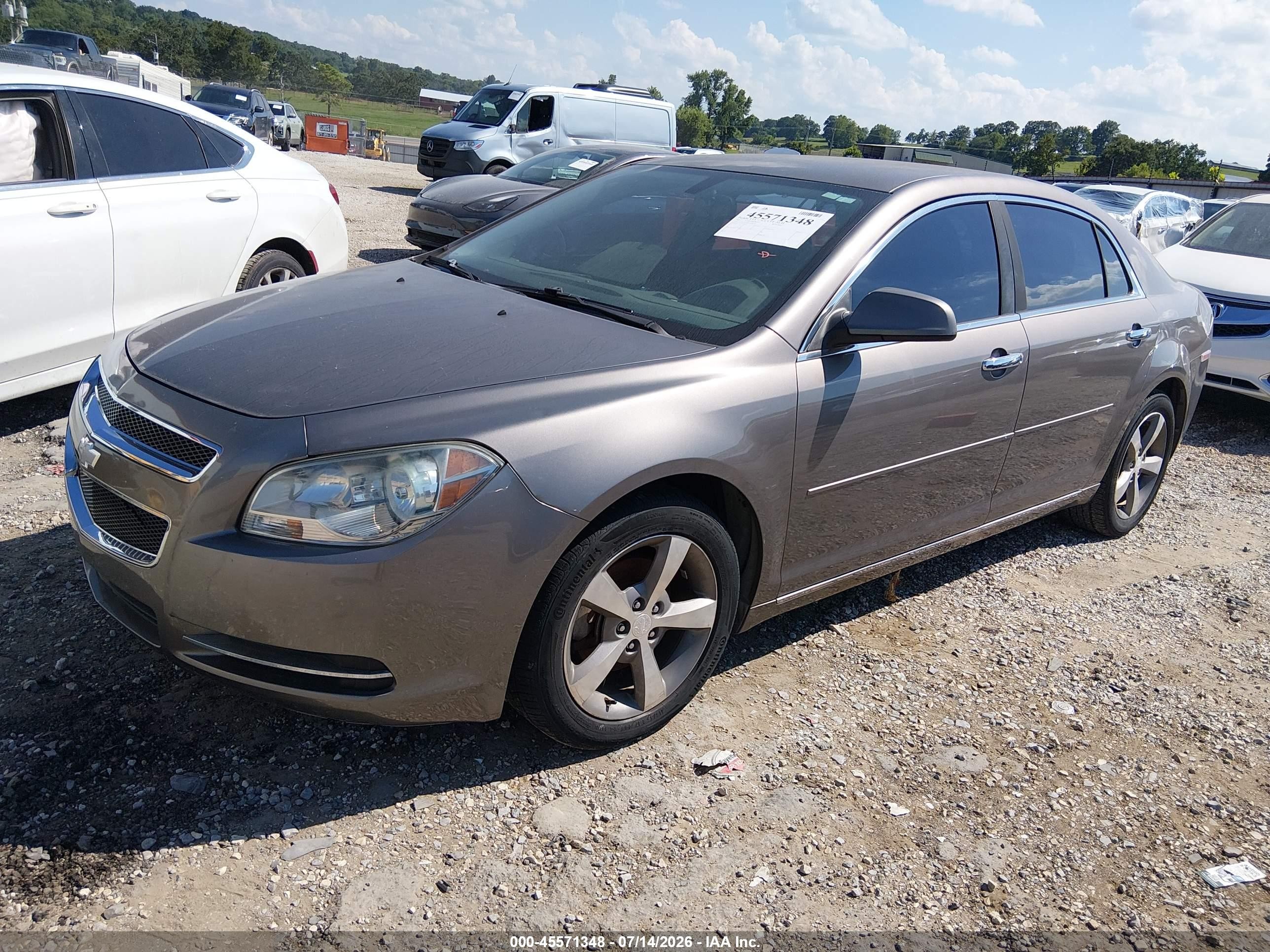 2012 Chevrolet Malibu 1lt Gray vin: 1G1ZC5E08CF139839