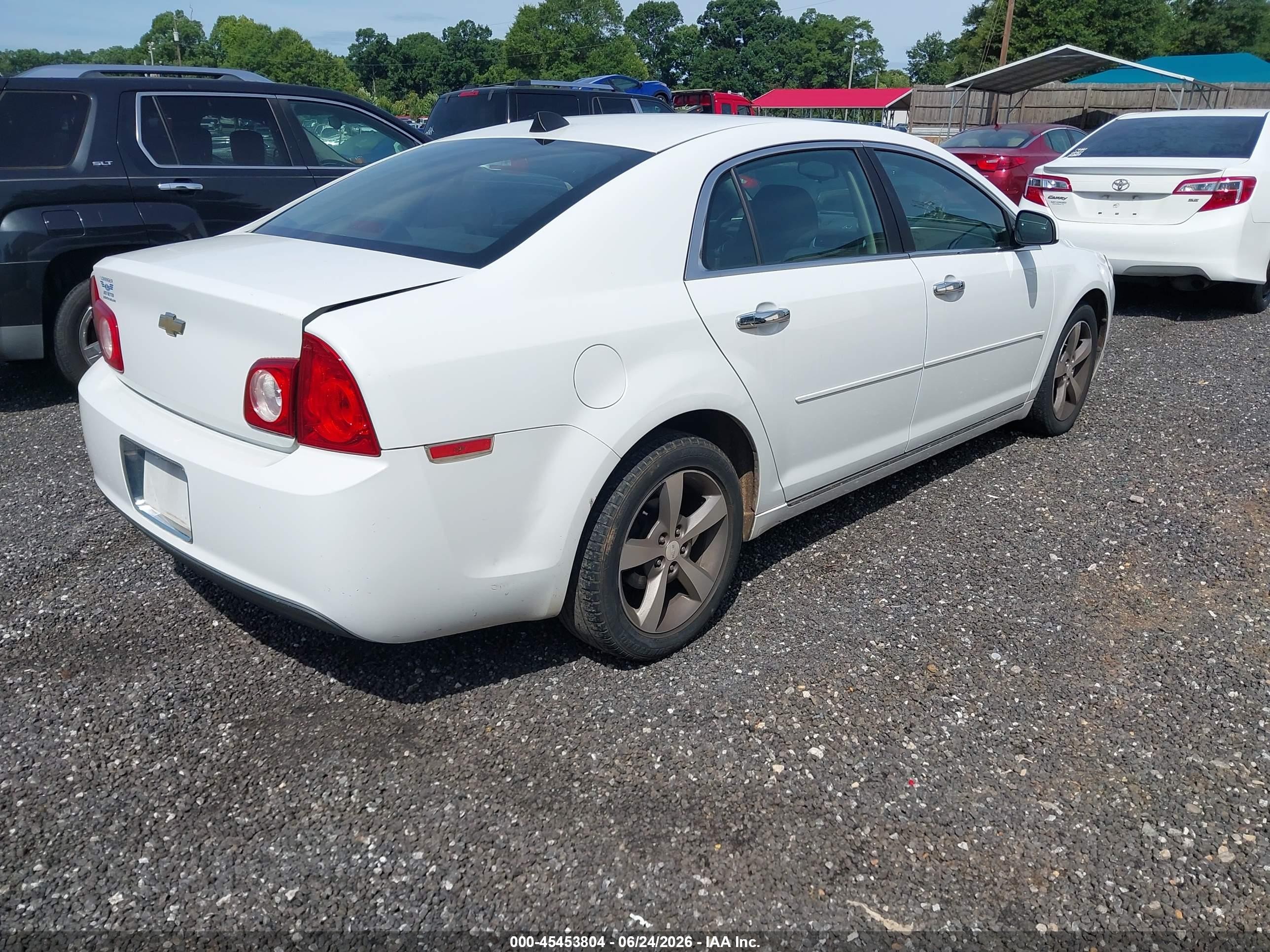 2012 Chevrolet Malibu 1lt White vin: 1G1ZC5E08CF155409