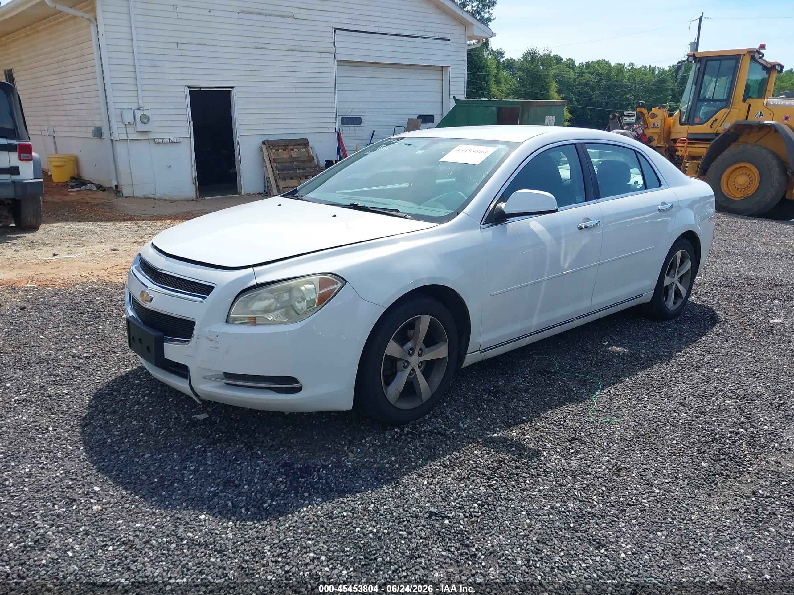 2012 Chevrolet Malibu 1lt White vin: 1G1ZC5E08CF155409