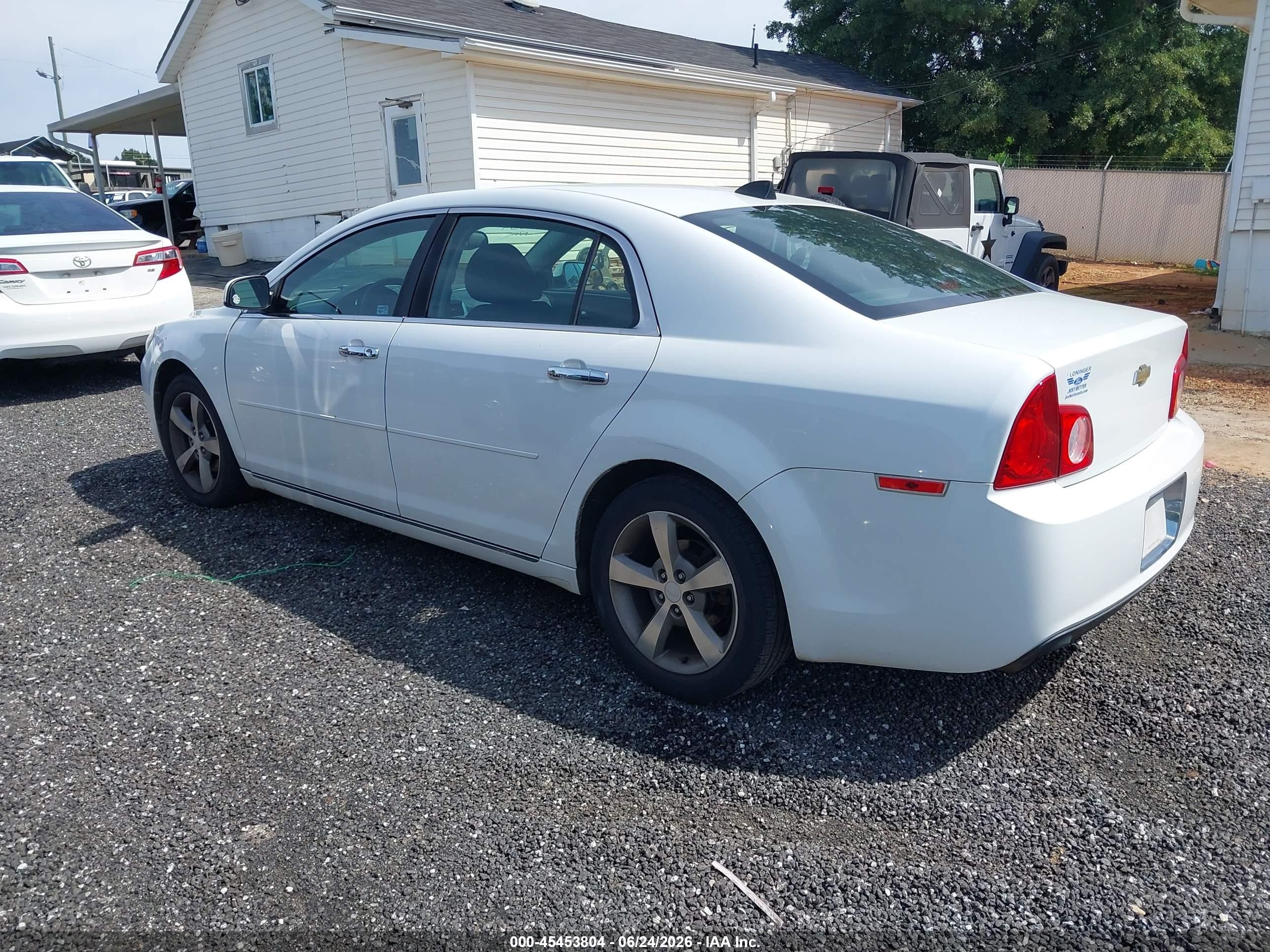 2012 Chevrolet Malibu 1lt White vin: 1G1ZC5E08CF155409