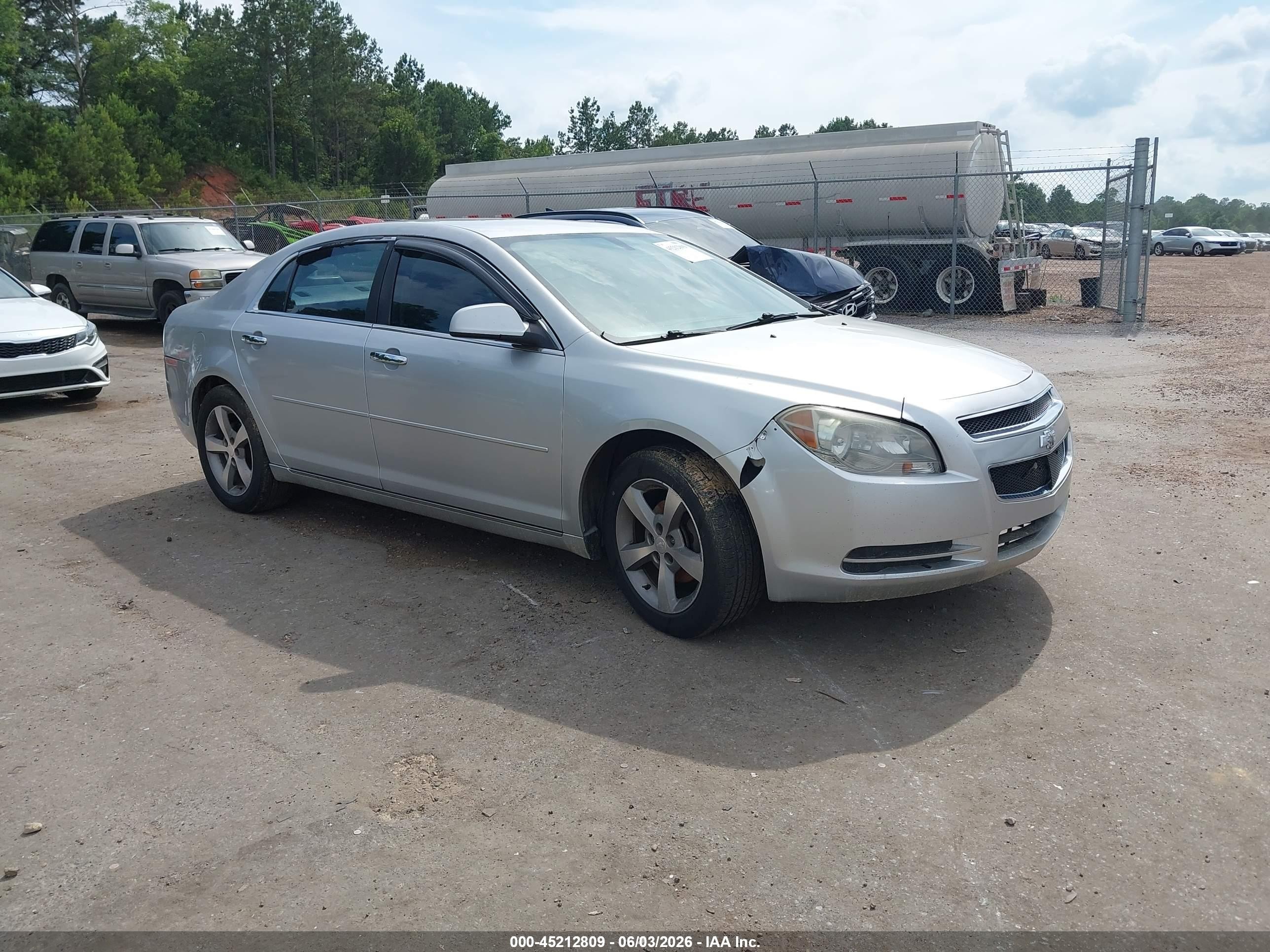 2012 Chevrolet Malibu 1lt Silver vin: 1G1ZC5E08CF178219