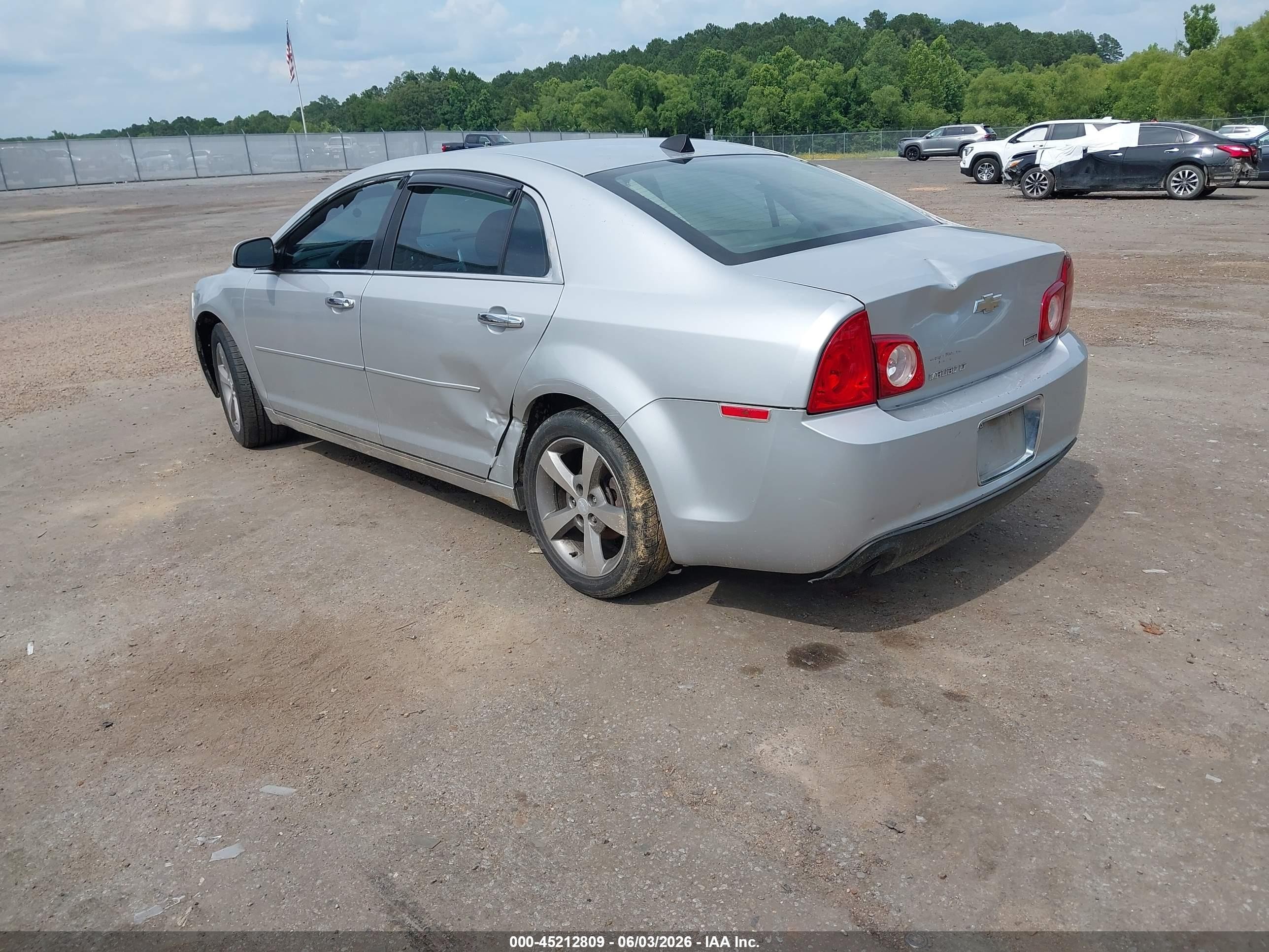 2012 Chevrolet Malibu 1lt Silver vin: 1G1ZC5E08CF178219
