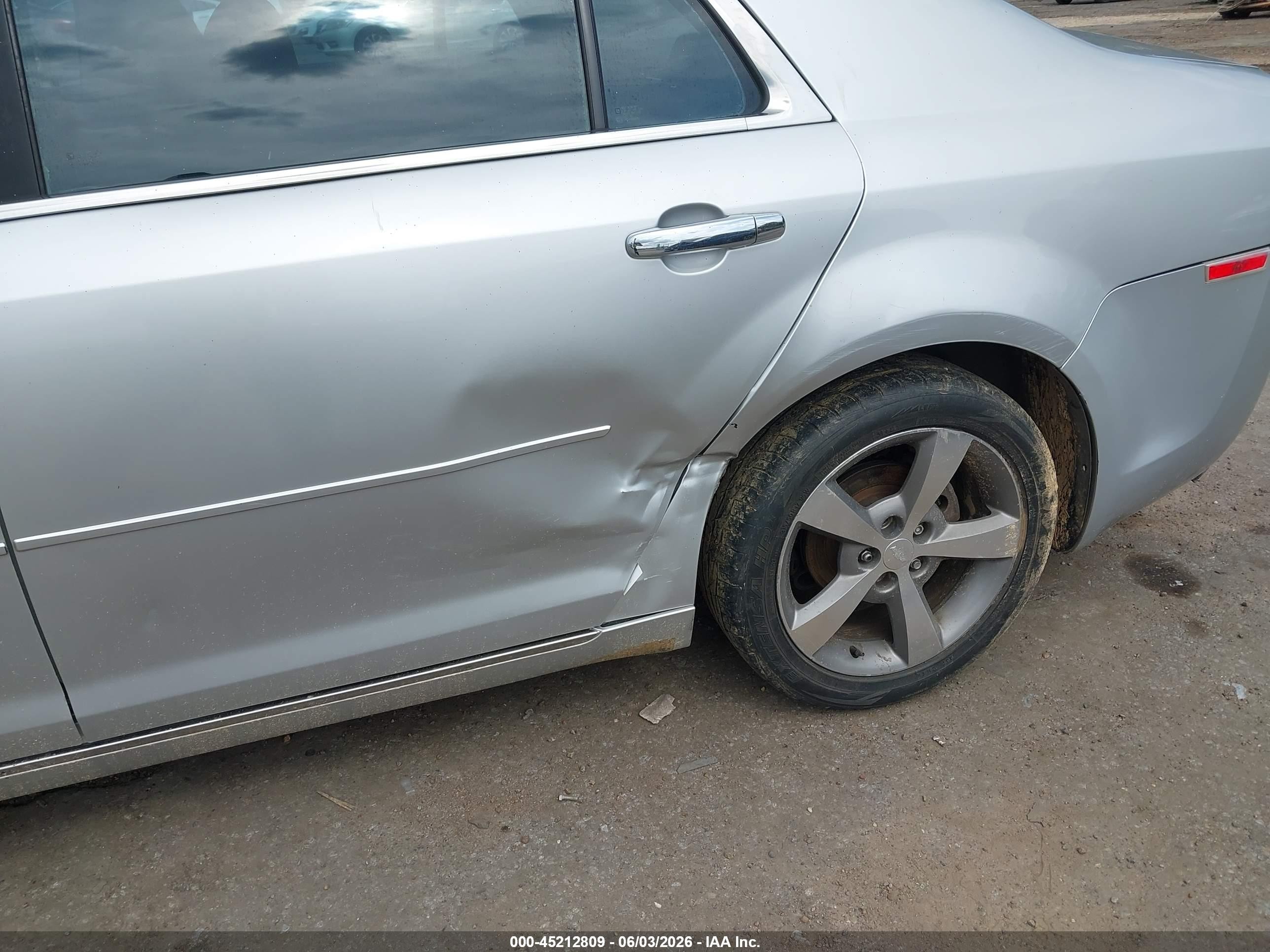 2012 Chevrolet Malibu 1lt Silver vin: 1G1ZC5E08CF178219