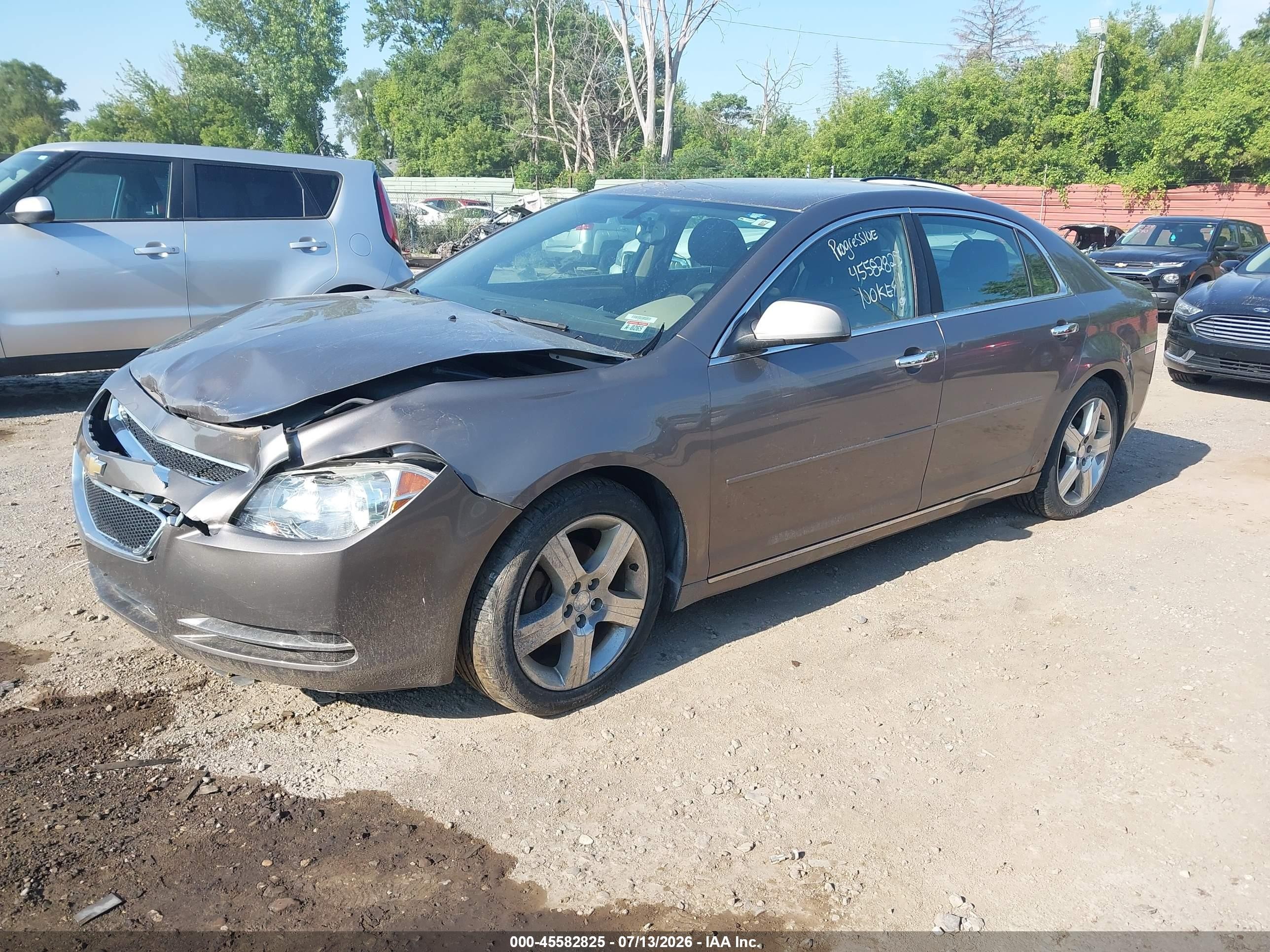 2012 Chevrolet Malibu 1lt Beige vin: 1G1ZC5E08CF195179