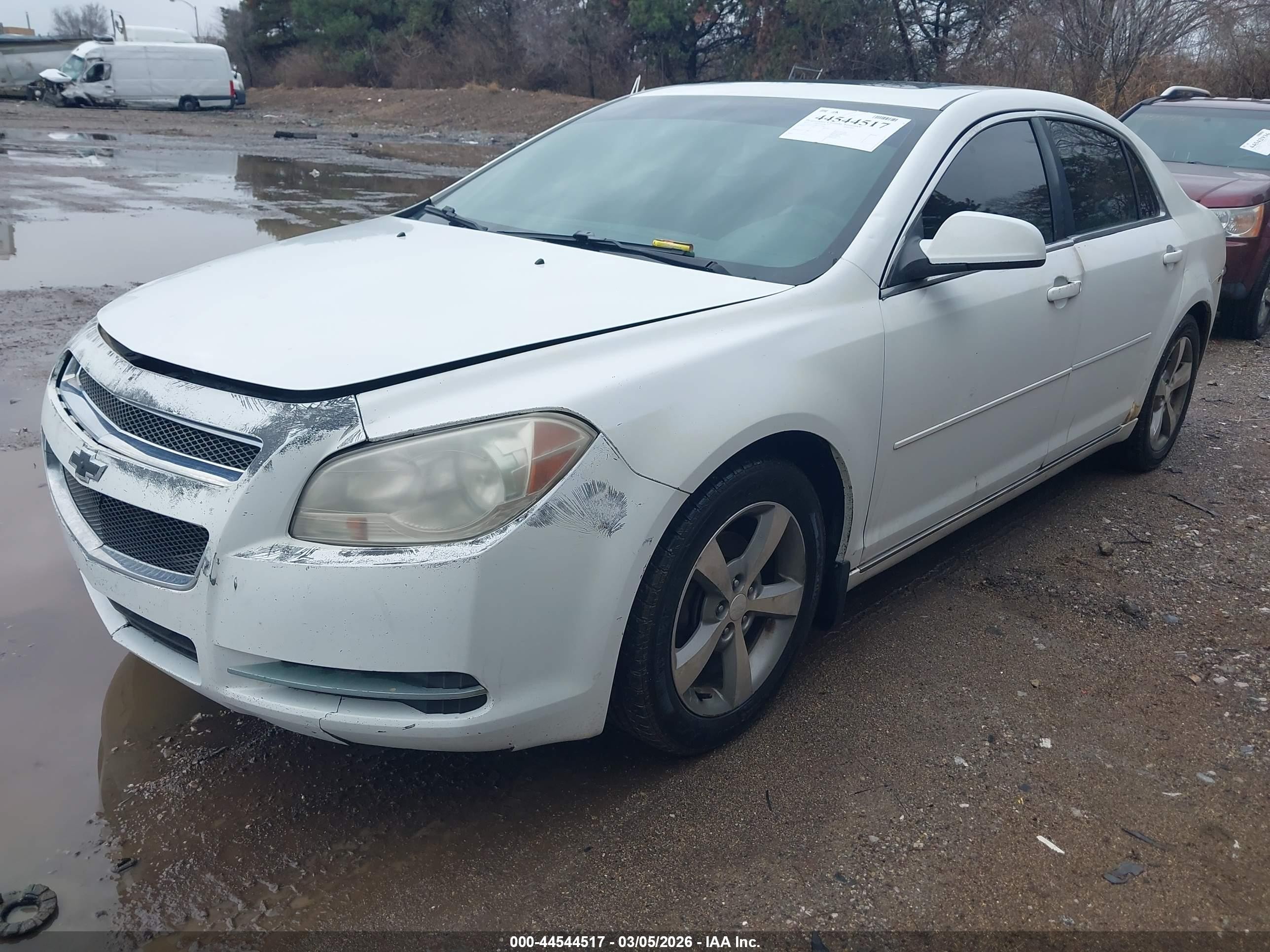 2012 Chevrolet Malibu 1lt White vin: 1G1ZC5E08CF197000