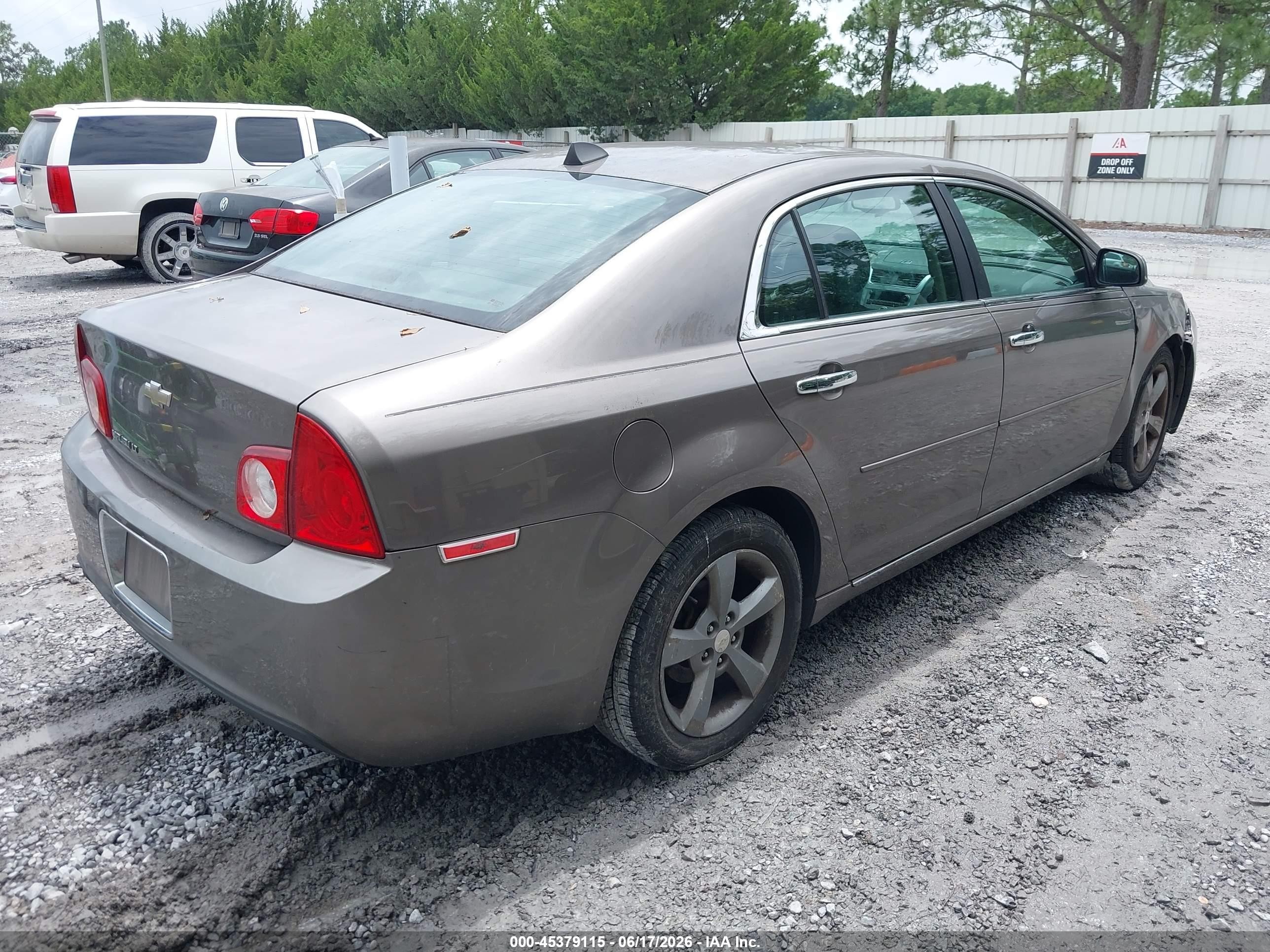 2012 Chevrolet Malibu 1lt Gray vin: 1G1ZC5E08CF201823
