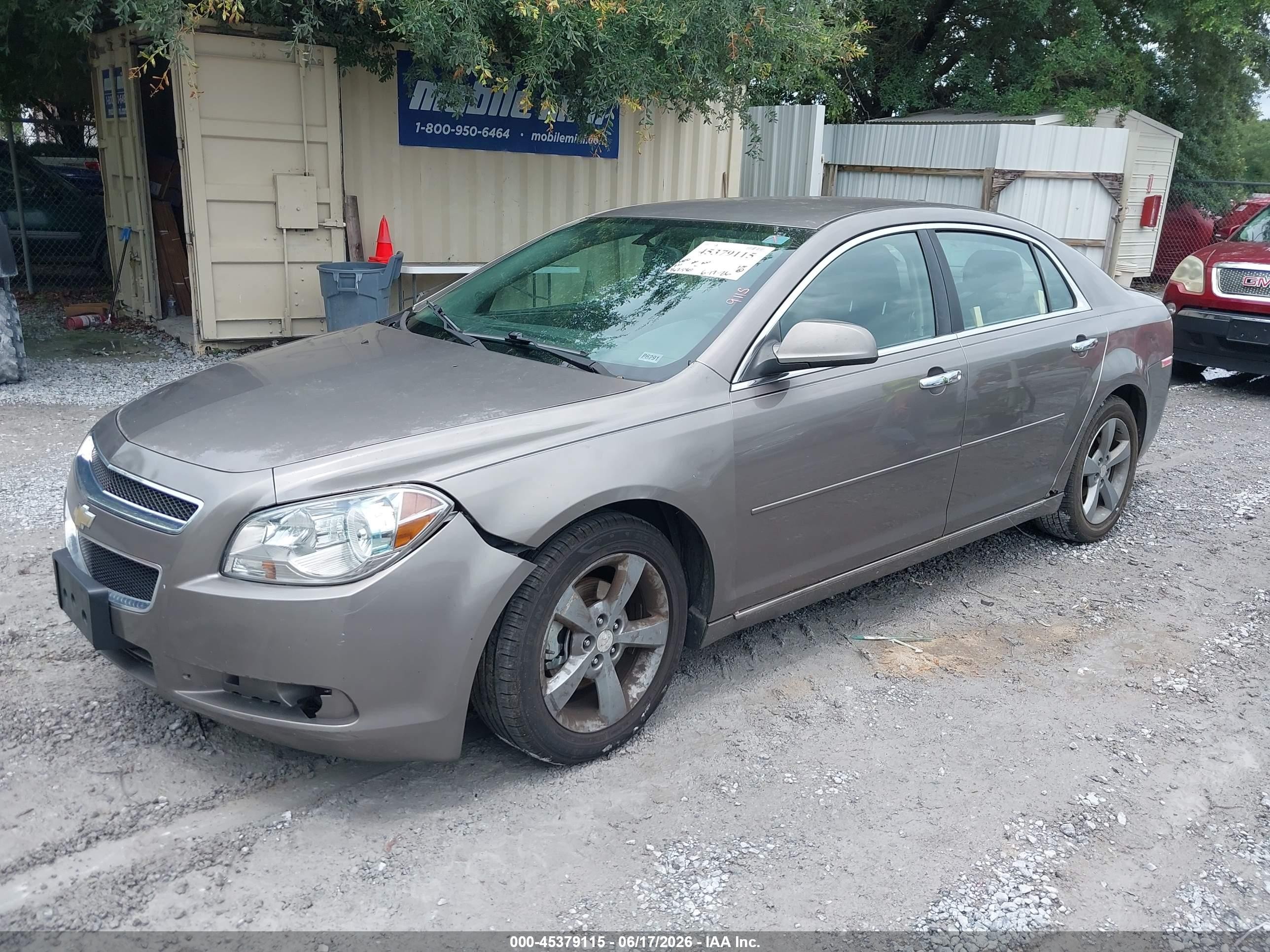 2012 Chevrolet Malibu 1lt Gray vin: 1G1ZC5E08CF201823
