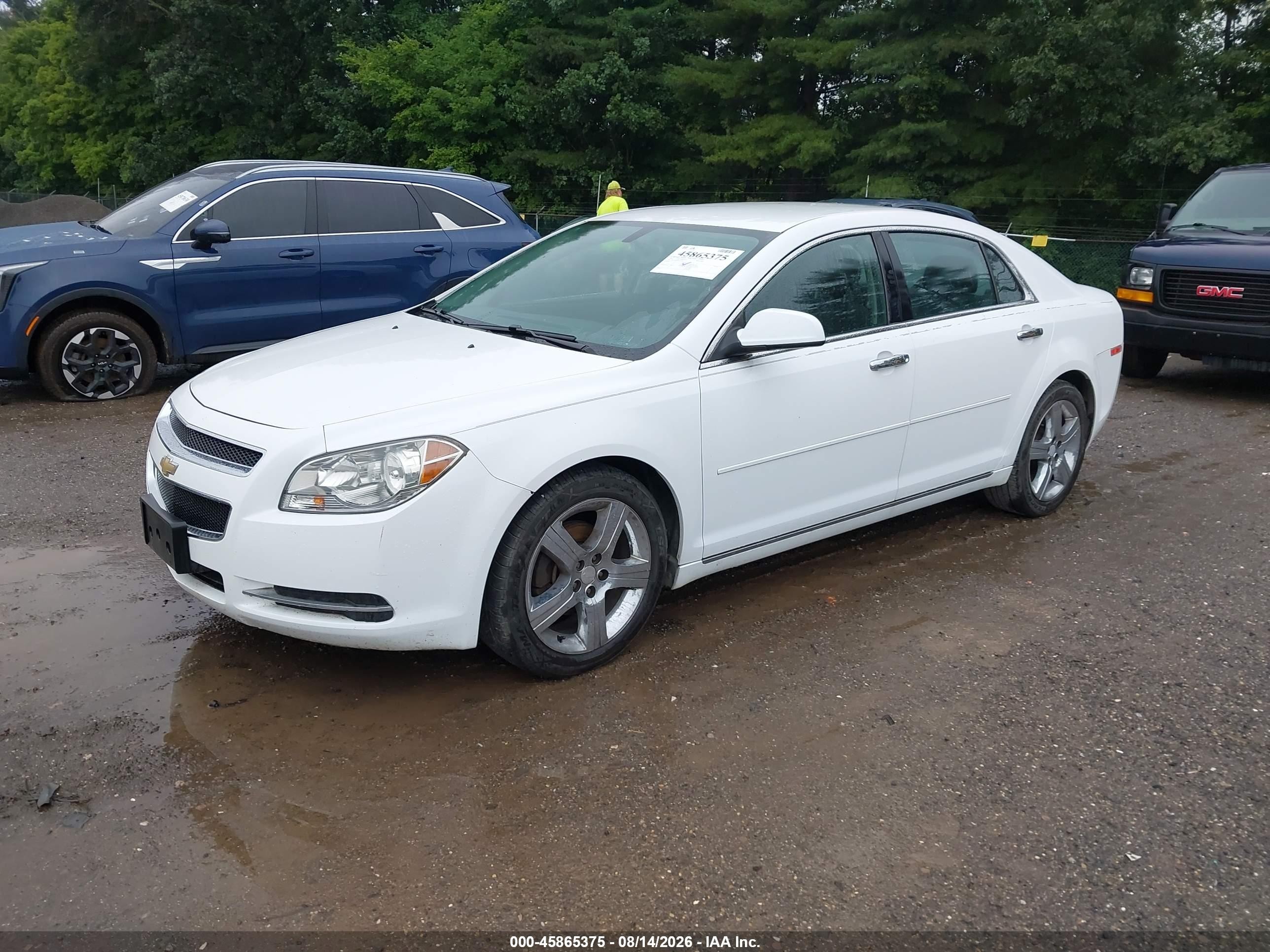 2012 Chevrolet Malibu 1lt White vin: 1G1ZC5E08CF234885