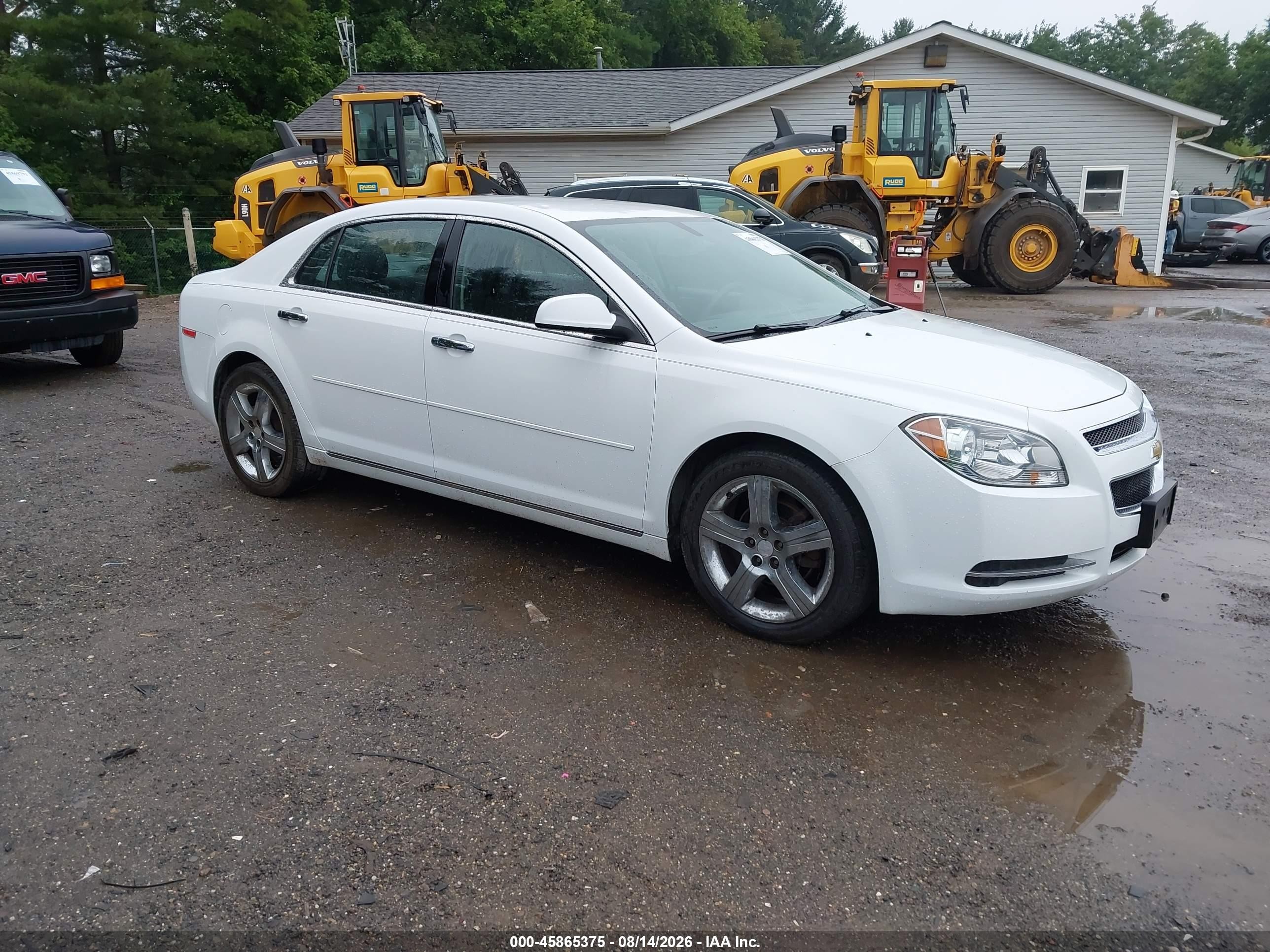 2012 Chevrolet Malibu 1lt White vin: 1G1ZC5E08CF234885