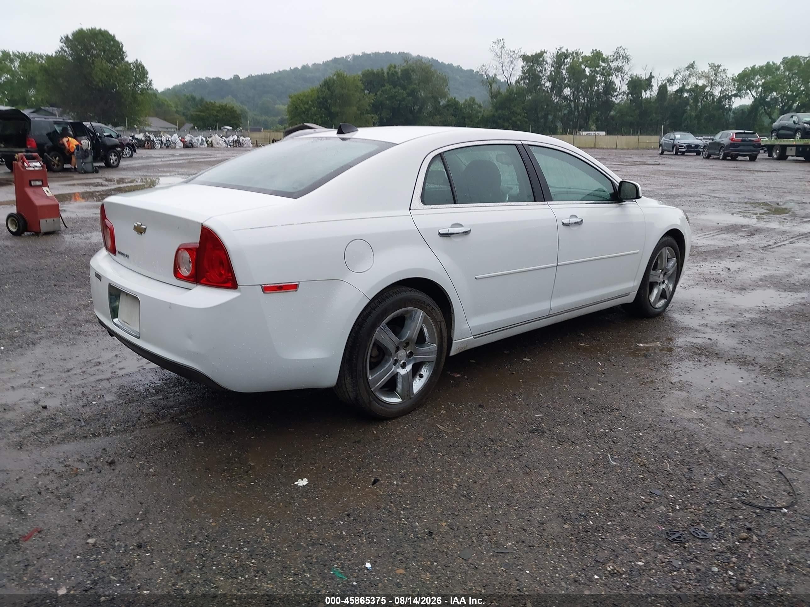 2012 Chevrolet Malibu 1lt White vin: 1G1ZC5E08CF234885