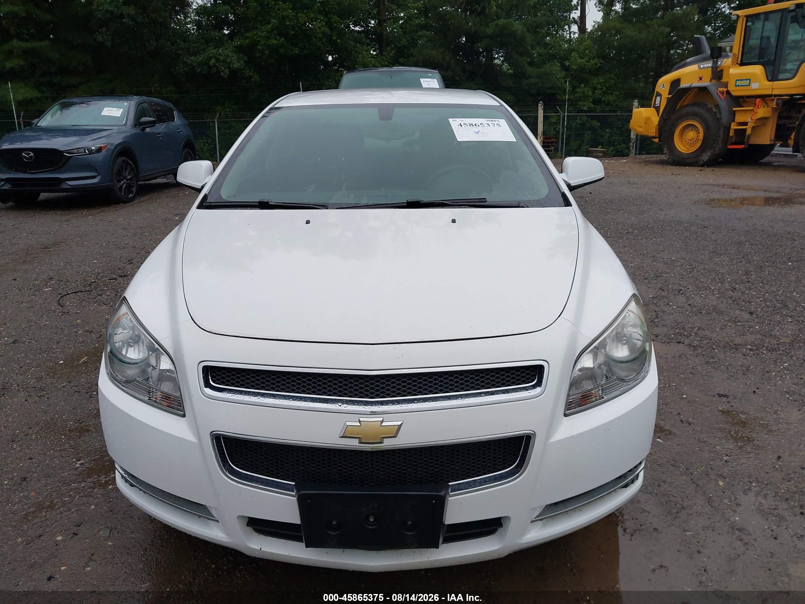 2012 Chevrolet Malibu 1lt White vin: 1G1ZC5E08CF234885