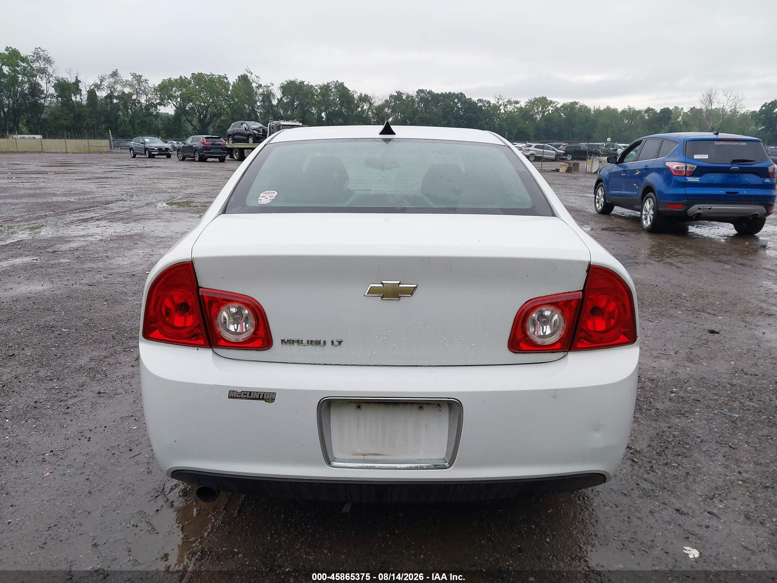 2012 Chevrolet Malibu 1lt White vin: 1G1ZC5E08CF234885