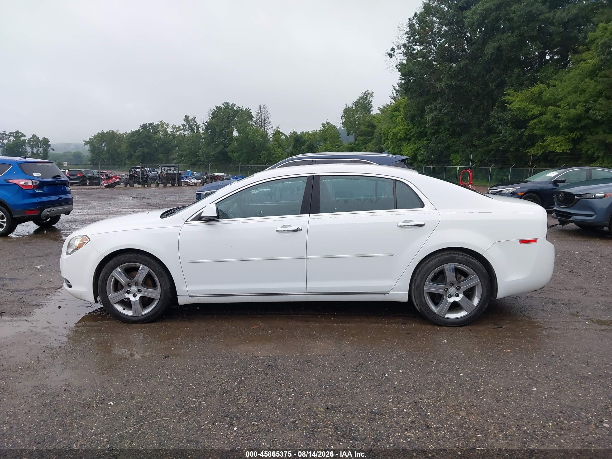 2012 Chevrolet Malibu 1lt White vin: 1G1ZC5E08CF234885