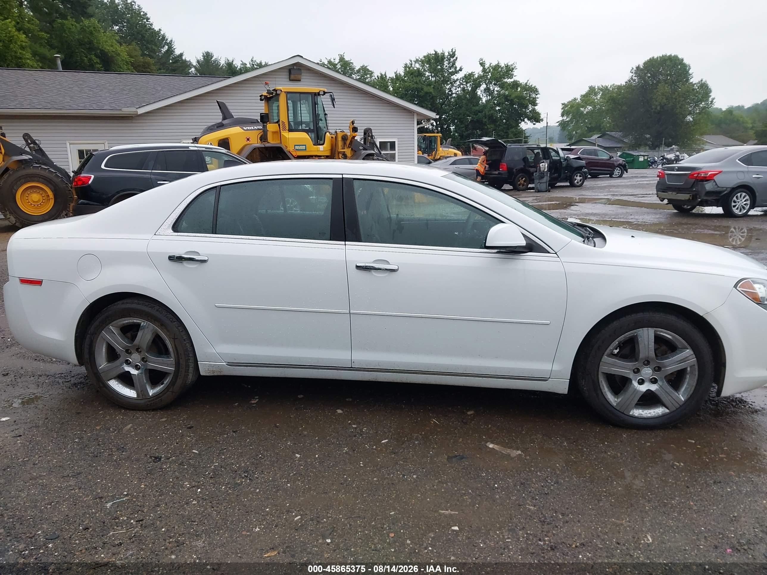 2012 Chevrolet Malibu 1lt White vin: 1G1ZC5E08CF234885