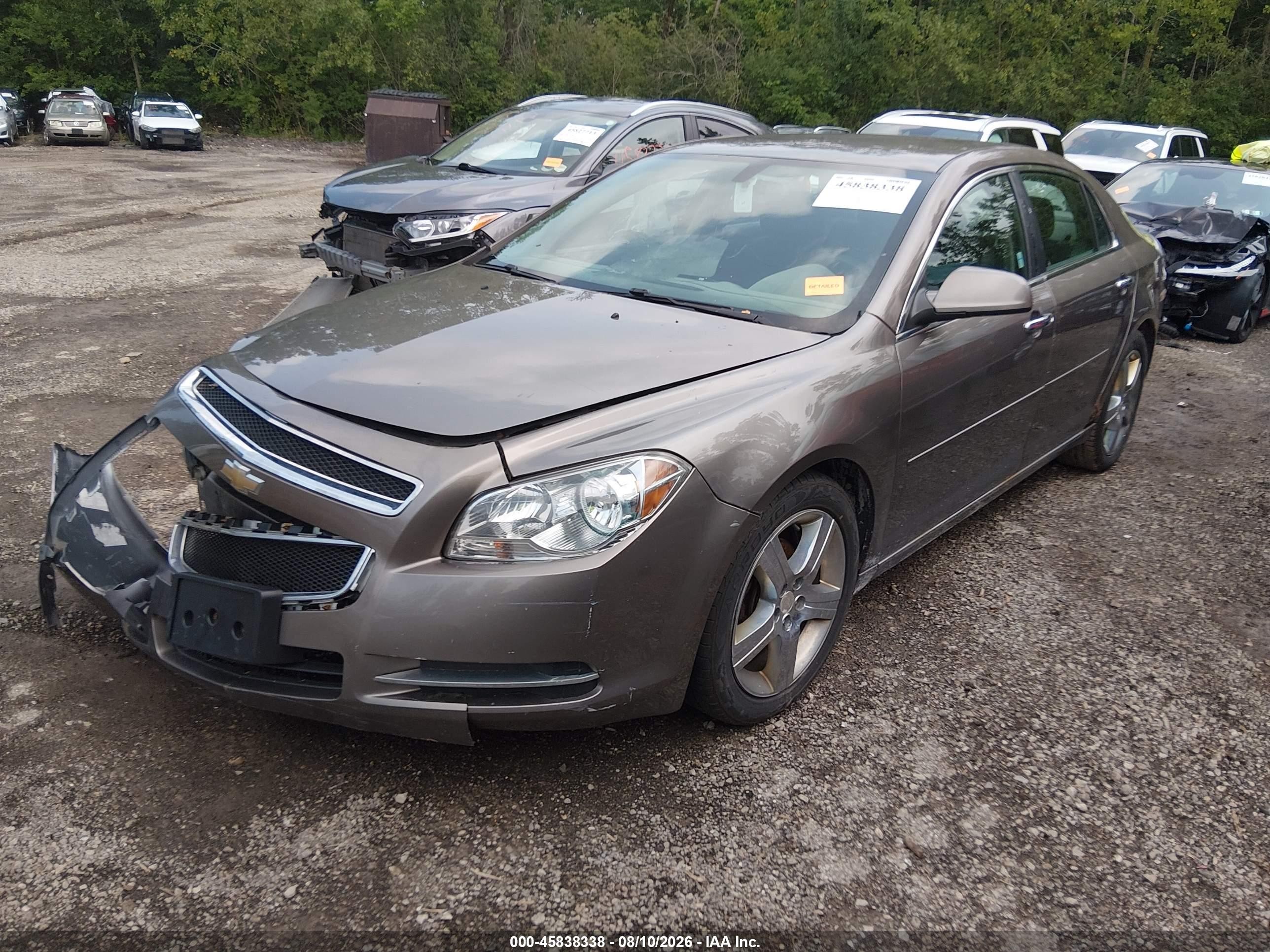 2012 Chevrolet Malibu 1lt Серый vin: 1G1ZC5E08CF284220