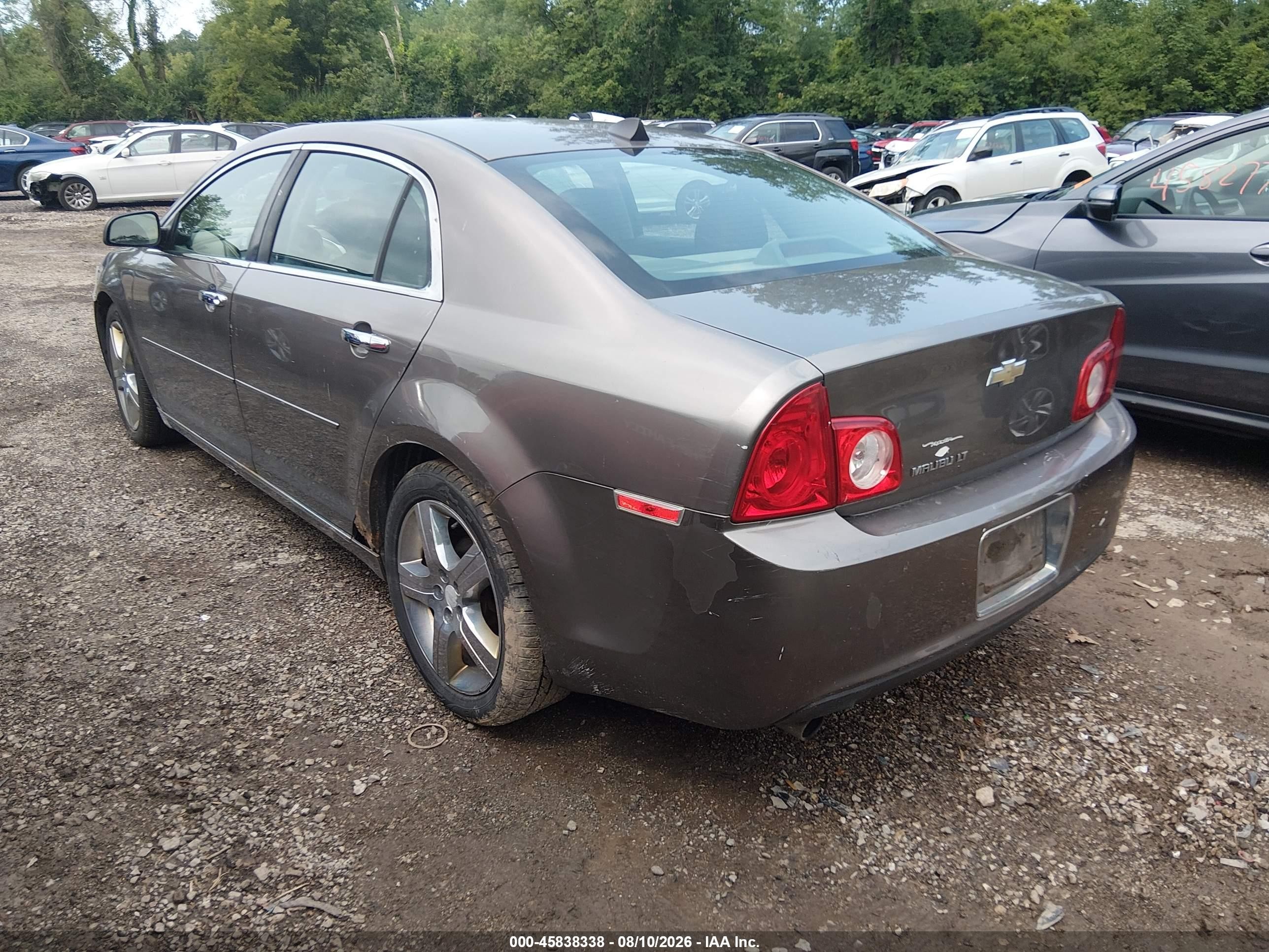 2012 Chevrolet Malibu 1lt Серый vin: 1G1ZC5E08CF284220