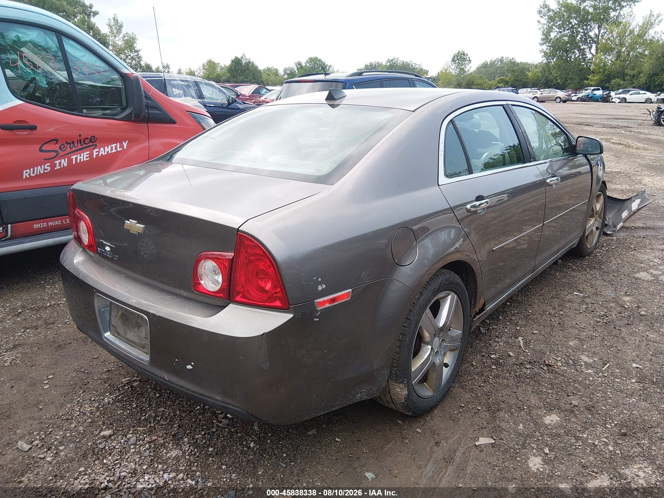 2012 Chevrolet Malibu 1lt Серый vin: 1G1ZC5E08CF284220