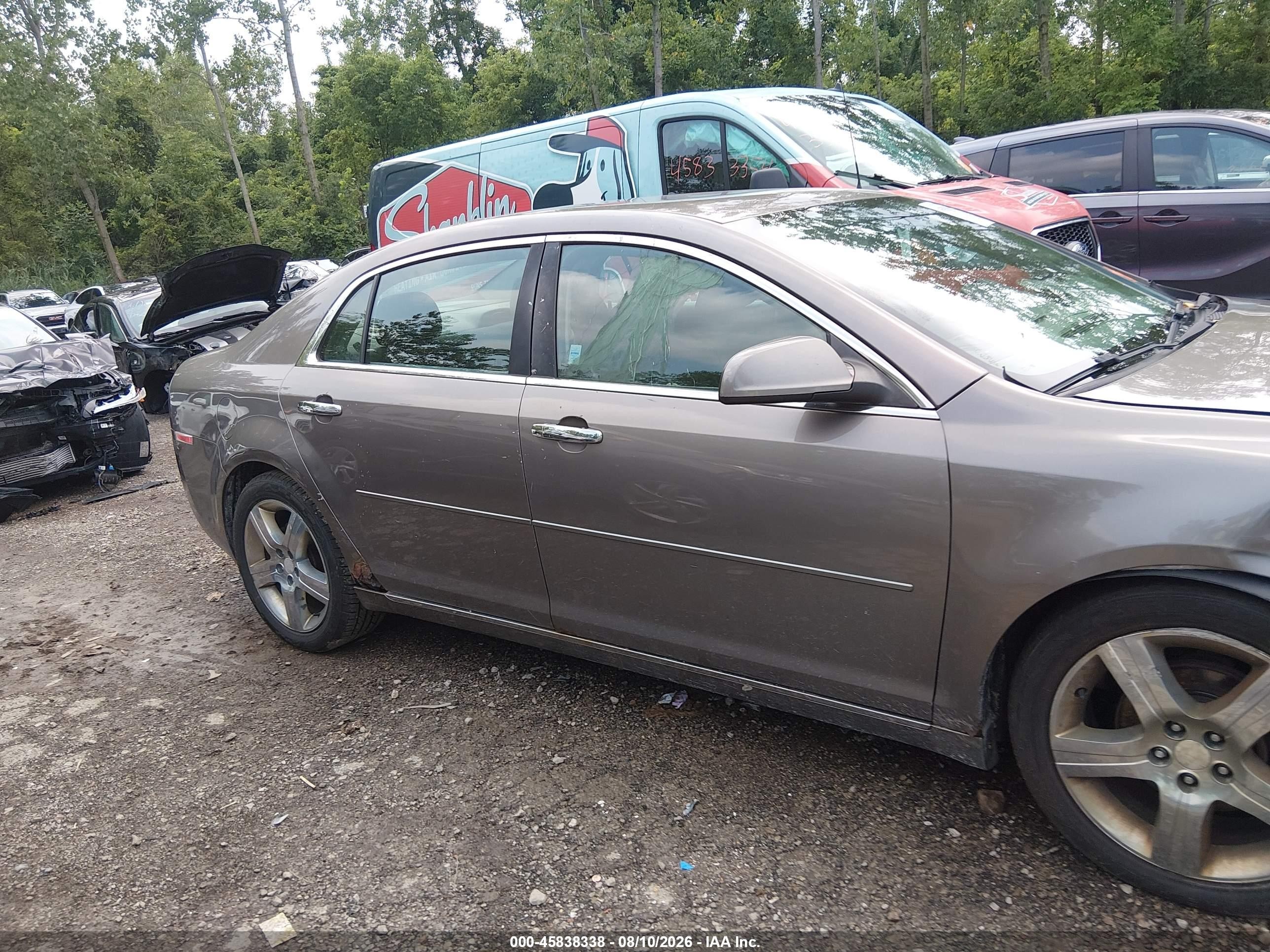 2012 Chevrolet Malibu 1lt Серый vin: 1G1ZC5E08CF284220
