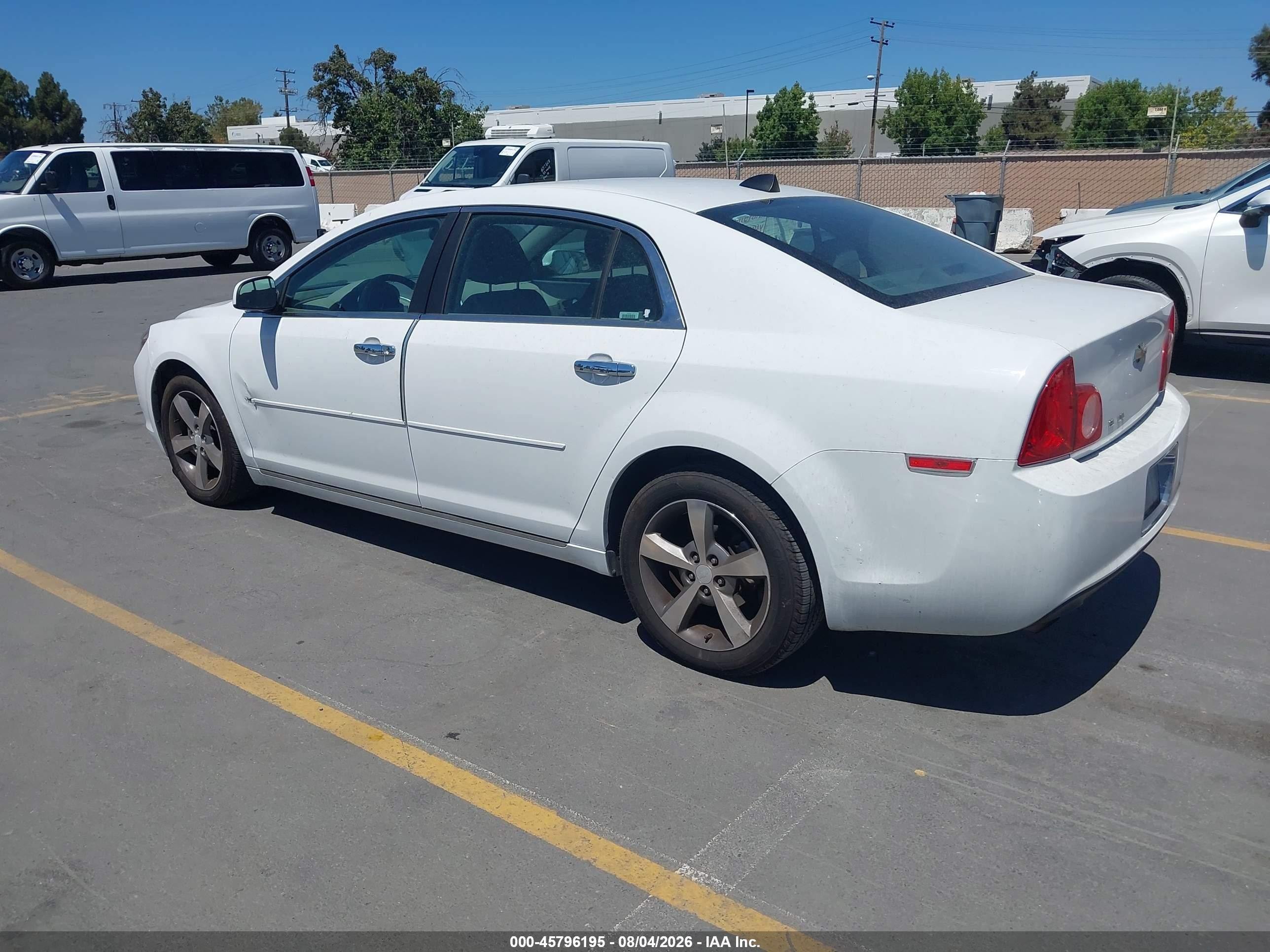 2012 Chevrolet Malibu 1lt White vin: 1G1ZC5E08CF356355