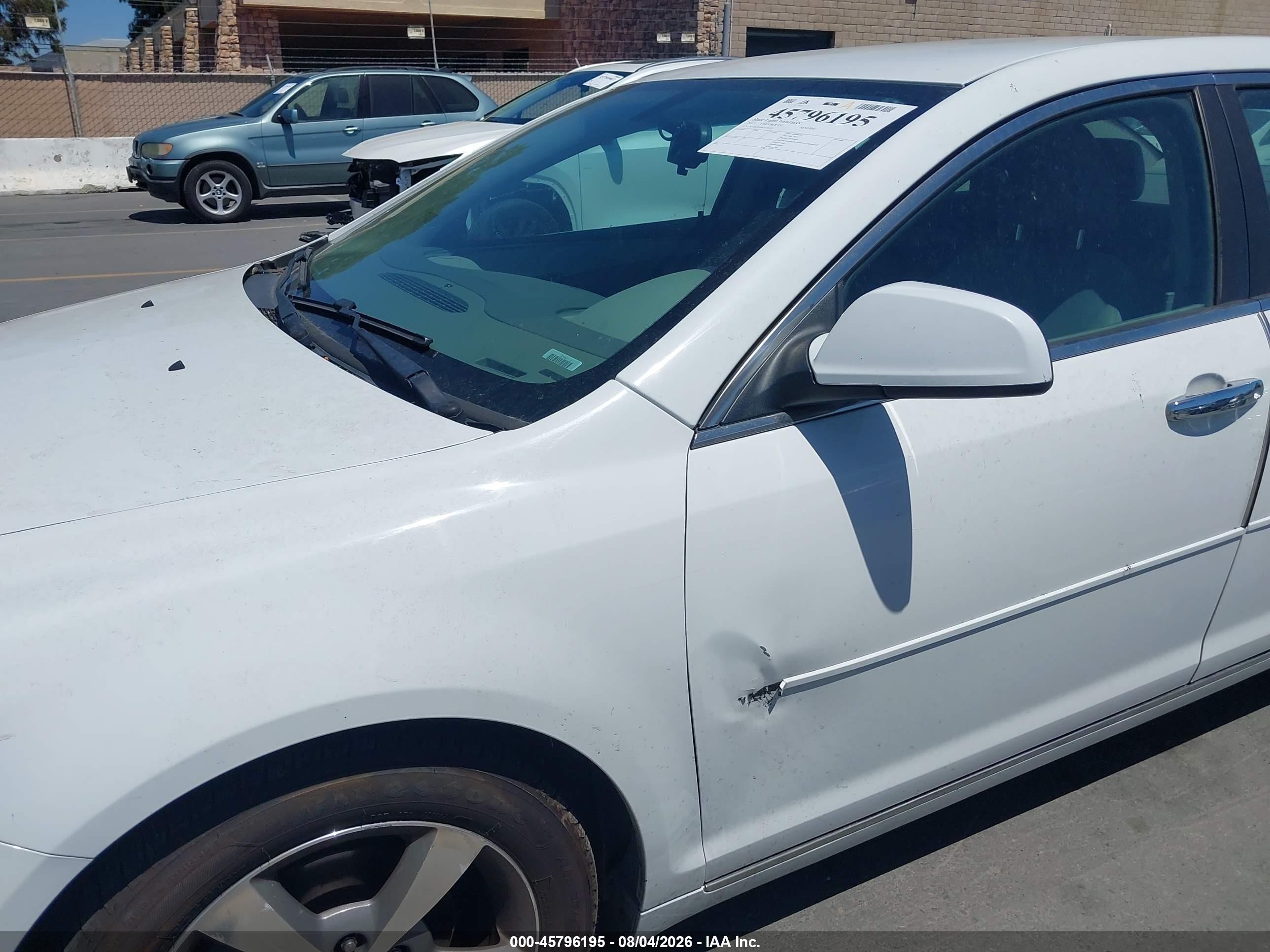 2012 Chevrolet Malibu 1lt White vin: 1G1ZC5E08CF356355