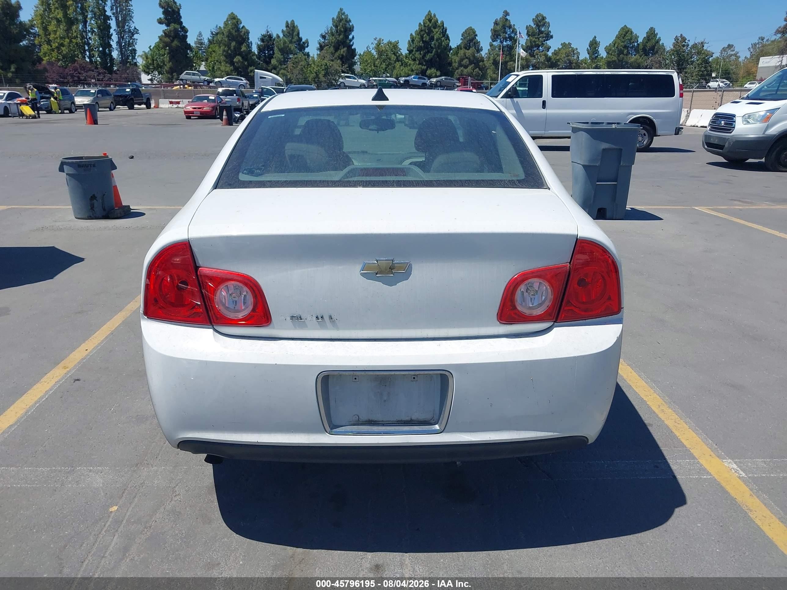 2012 Chevrolet Malibu 1lt White vin: 1G1ZC5E08CF356355