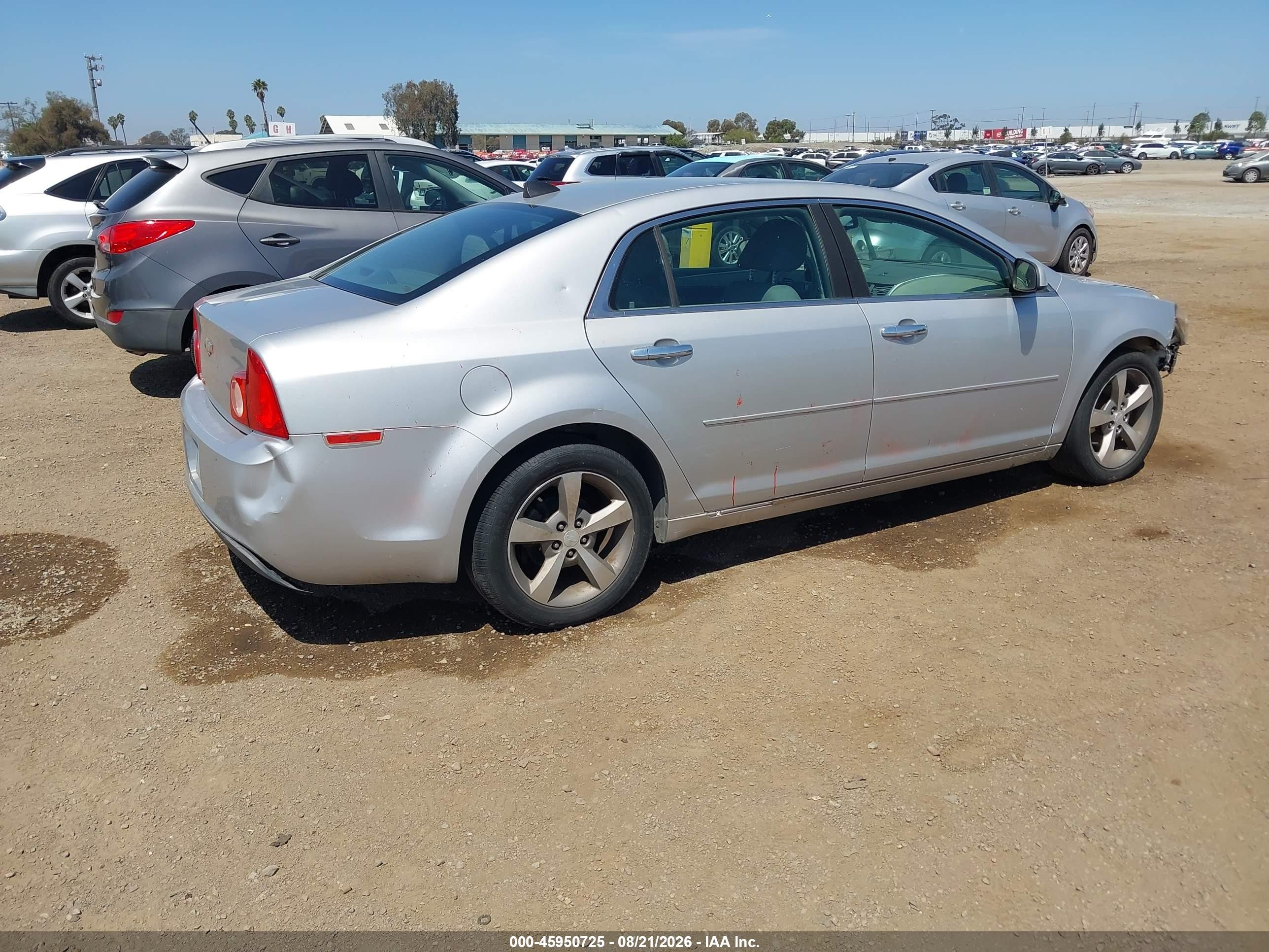 2012 Chevrolet Malibu 1lt Gray vin: 1G1ZC5E08CF363967
