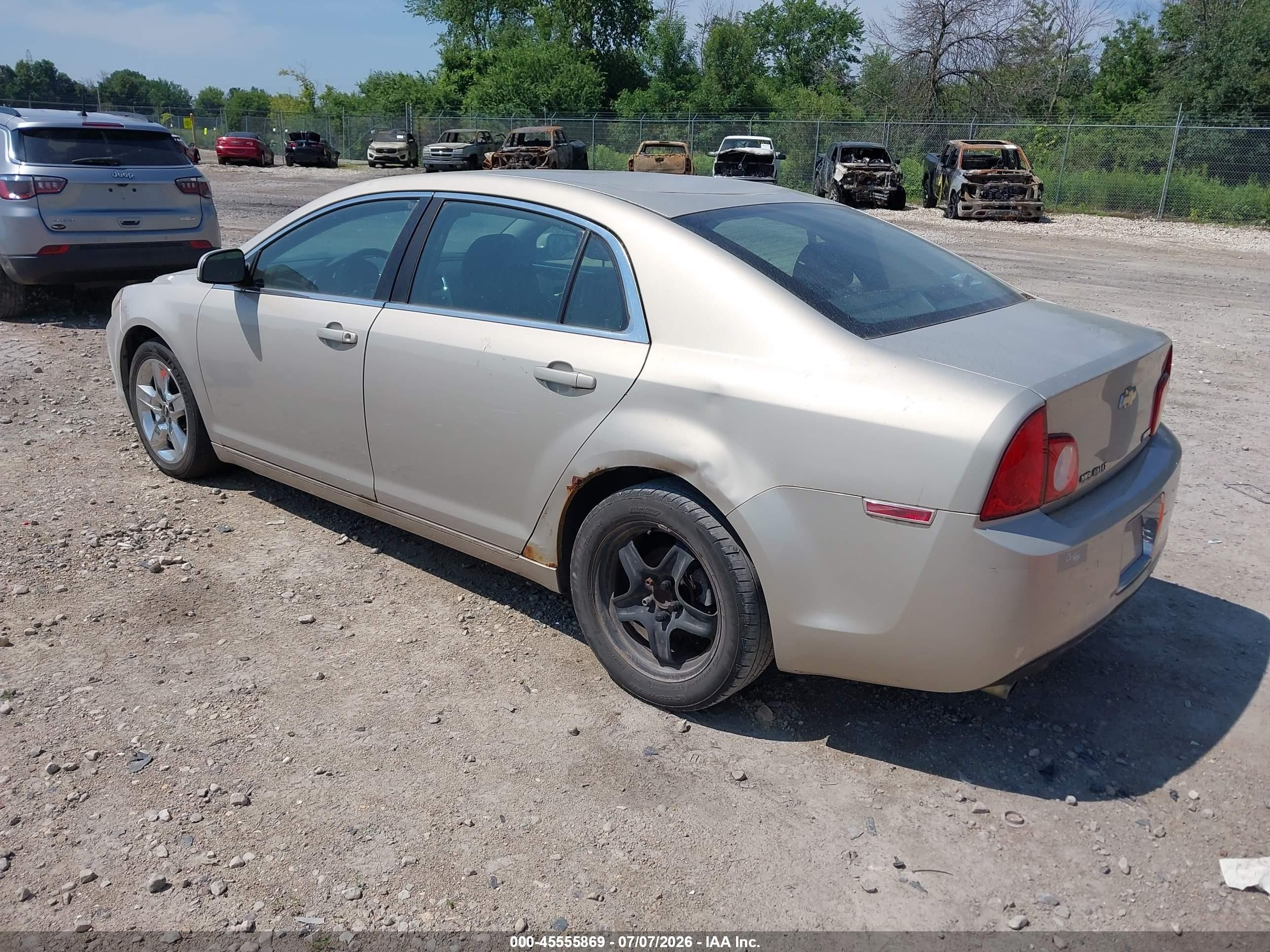2010 Chevrolet Malibu Lt Silver vin: 1G1ZC5E09AF228686