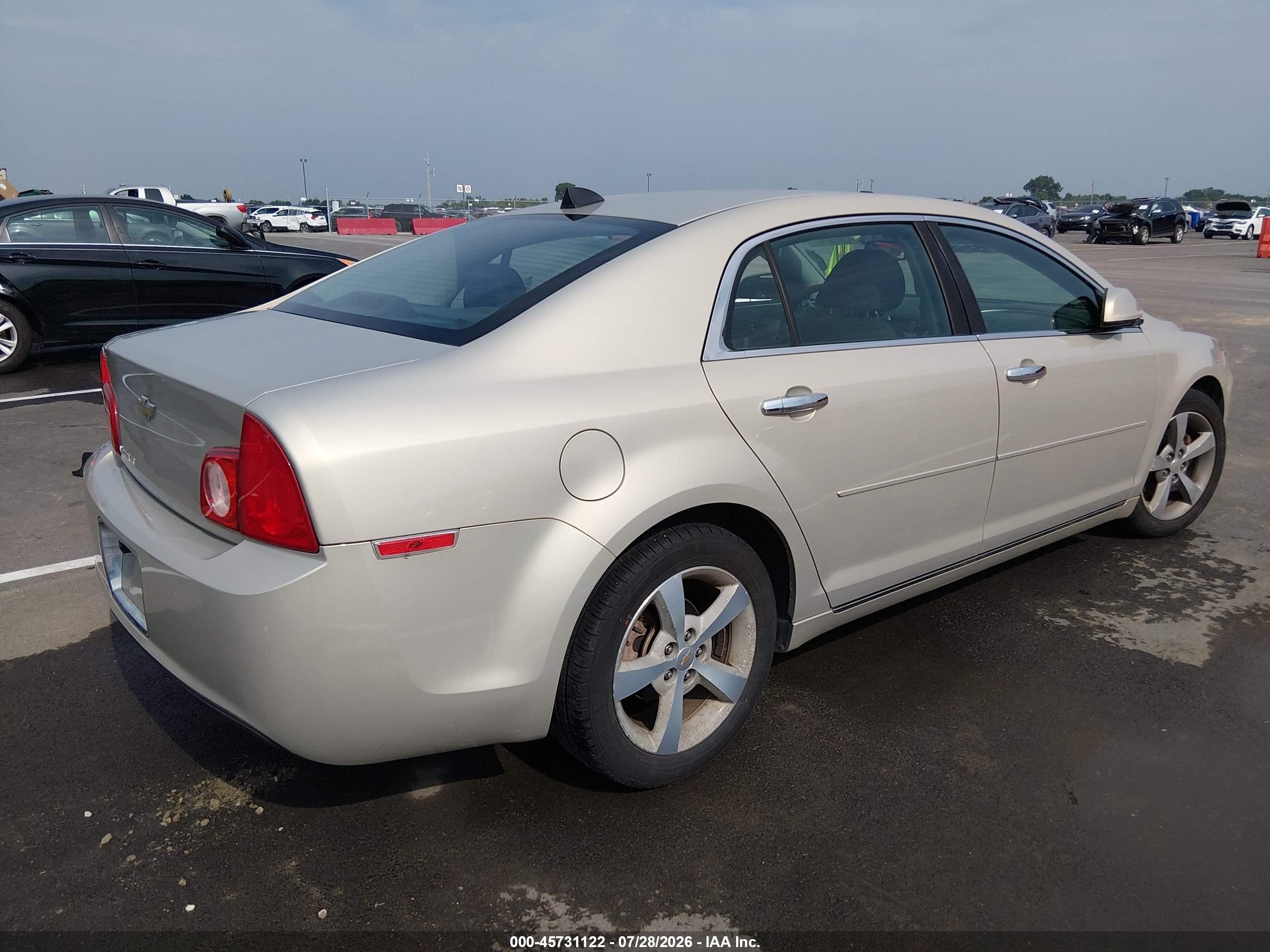 2012 Chevrolet Malibu 1lt Gold vin: 1G1ZC5E09CF127019