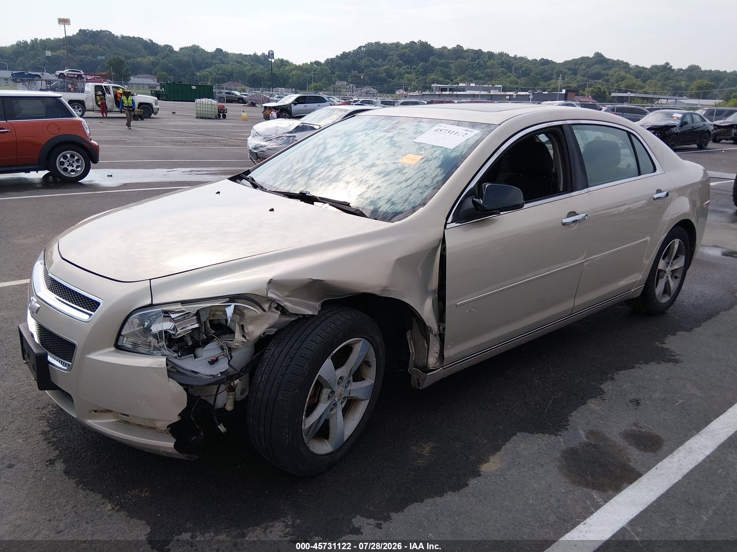 2012 Chevrolet Malibu 1lt Gold vin: 1G1ZC5E09CF127019