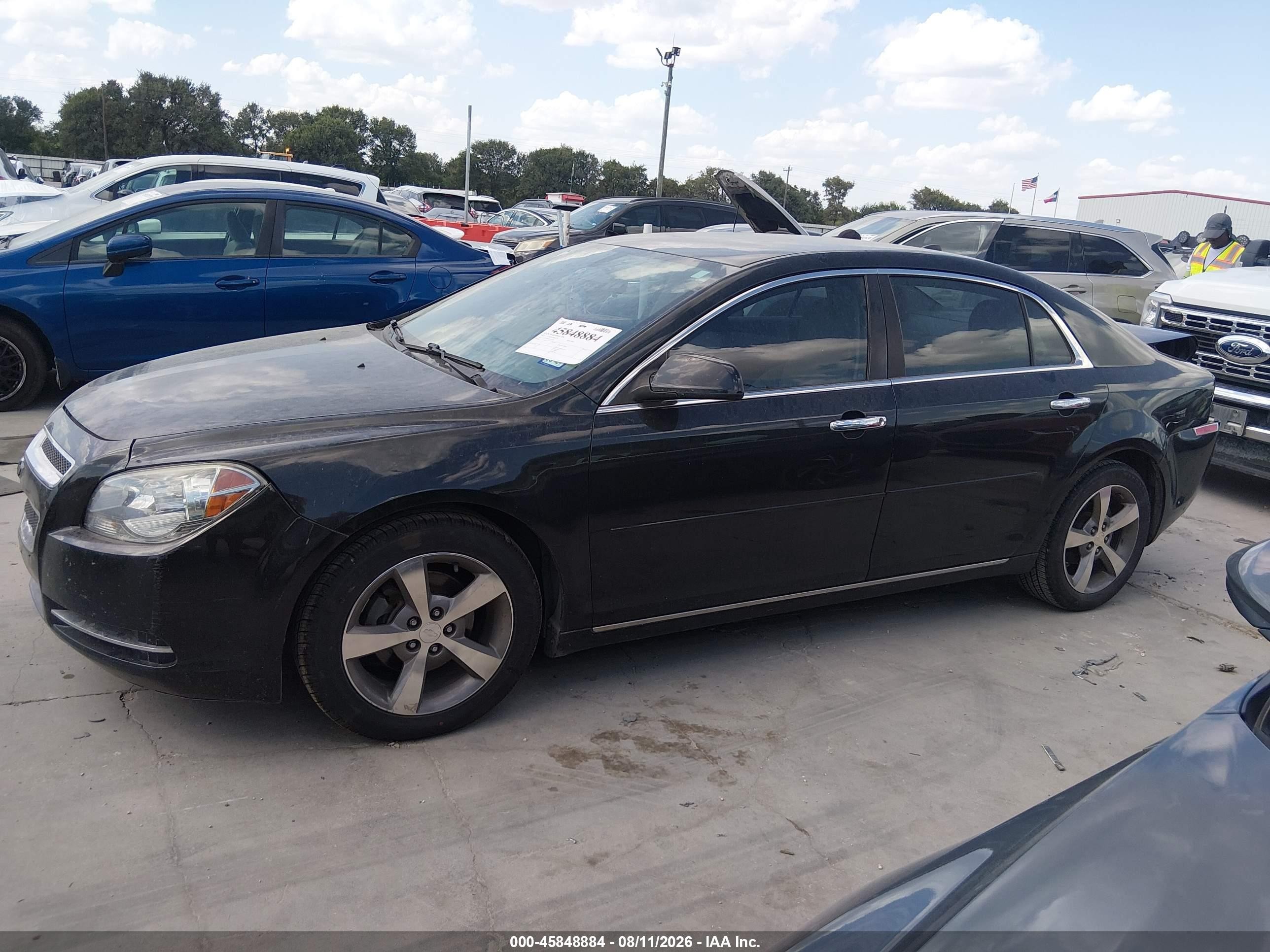 2012 Chevrolet Malibu 1lt Black vin: 1G1ZC5E09CF166189