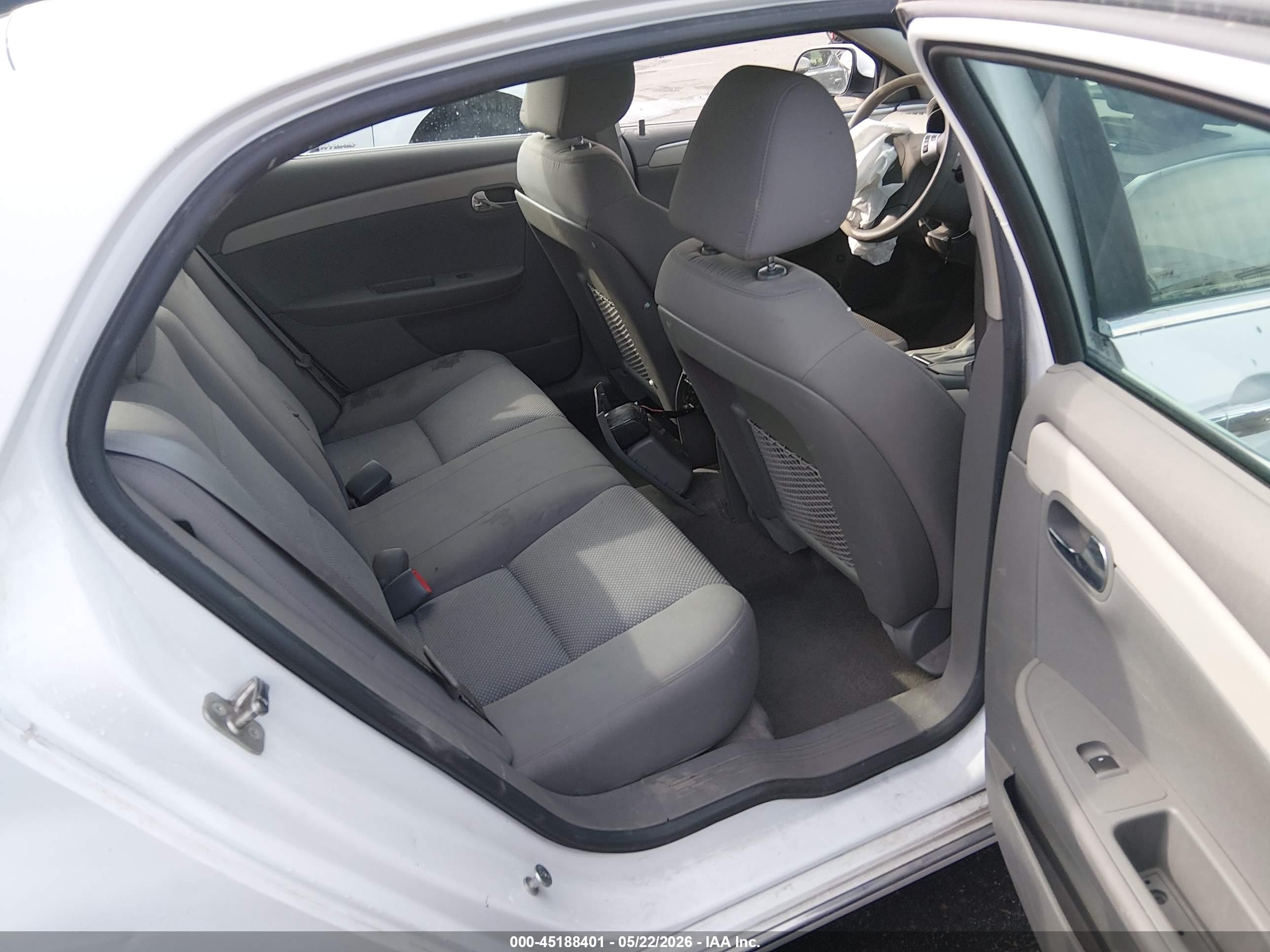 2012 Chevrolet Malibu 1lt White vin: 1G1ZC5E09CF166497