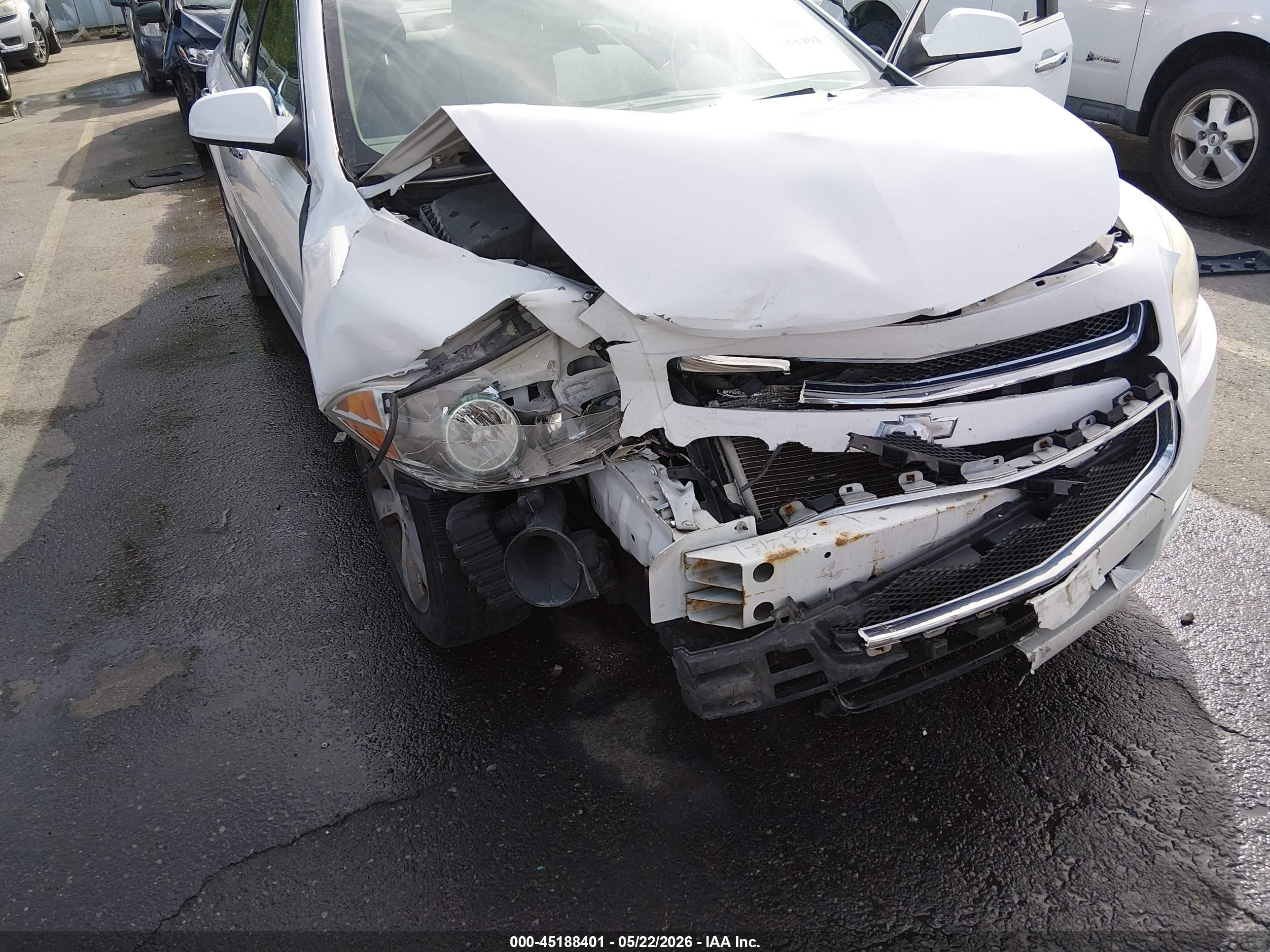 2012 Chevrolet Malibu 1lt White vin: 1G1ZC5E09CF166497