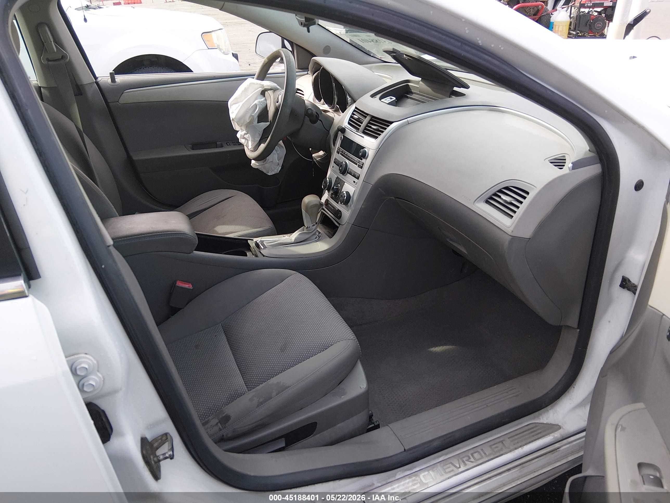 2012 Chevrolet Malibu 1lt White vin: 1G1ZC5E09CF166497